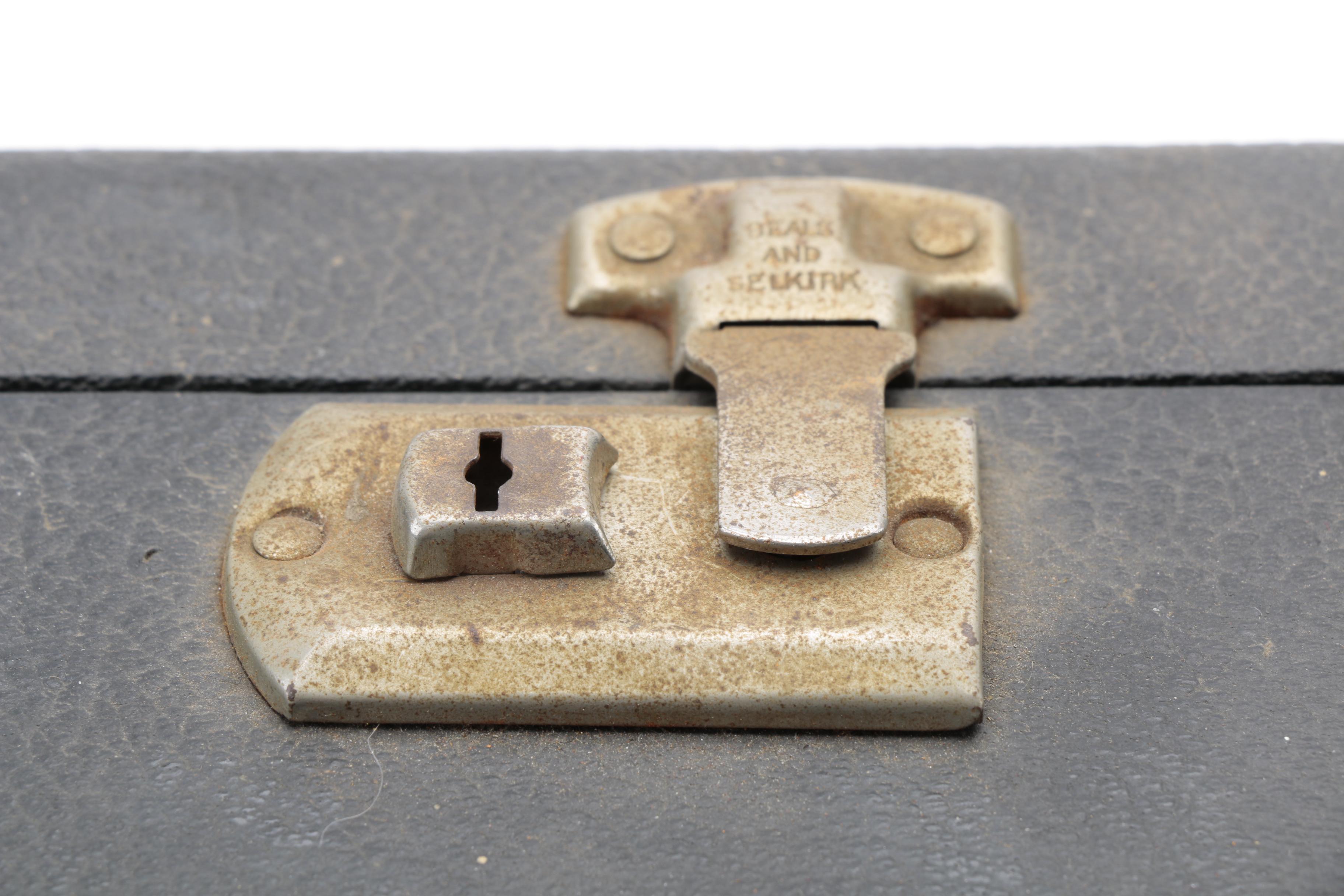 Vintage U. S. Naval Academy Leather Suitcase