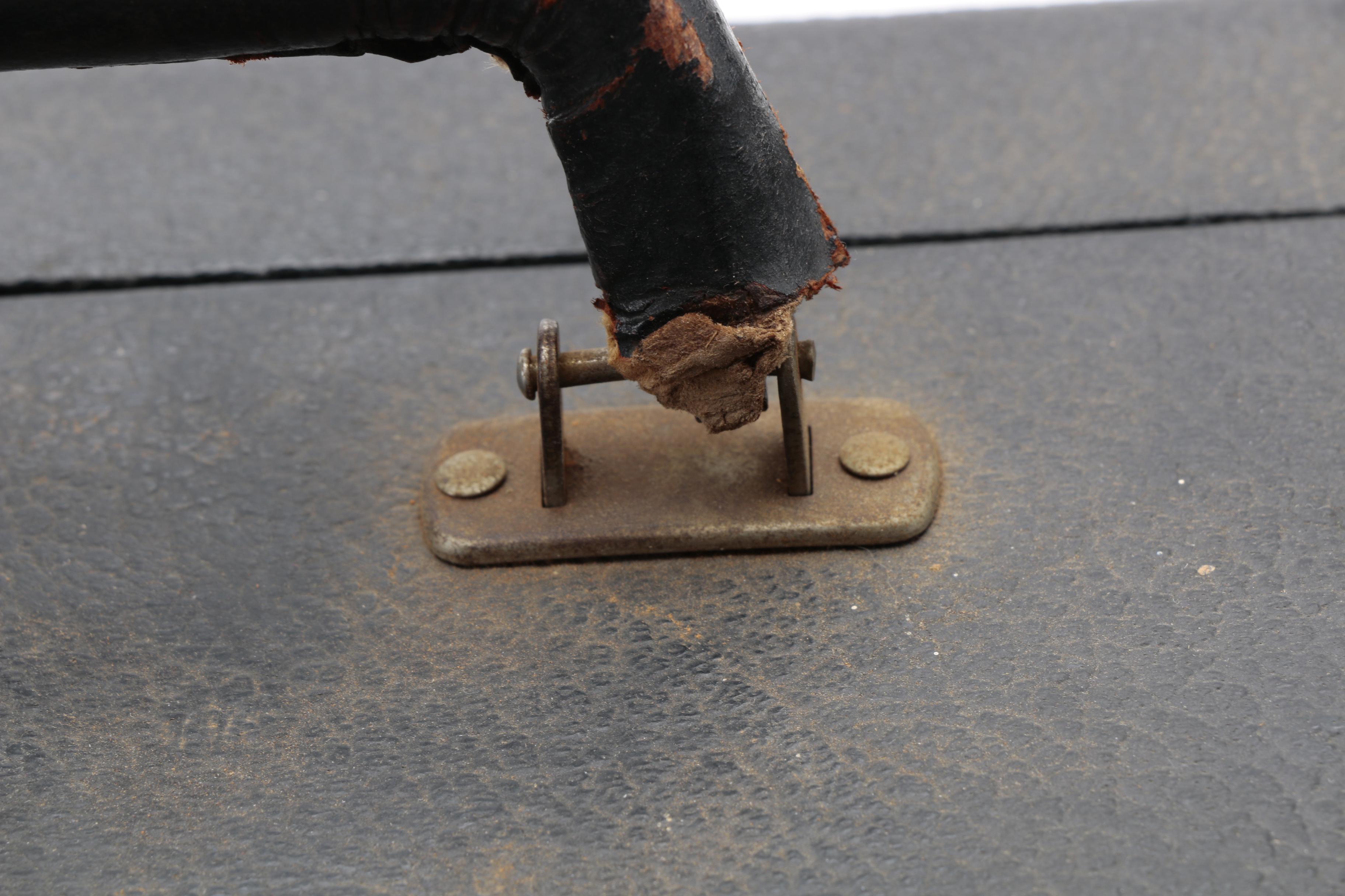 Vintage U. S. Naval Academy Leather Suitcase