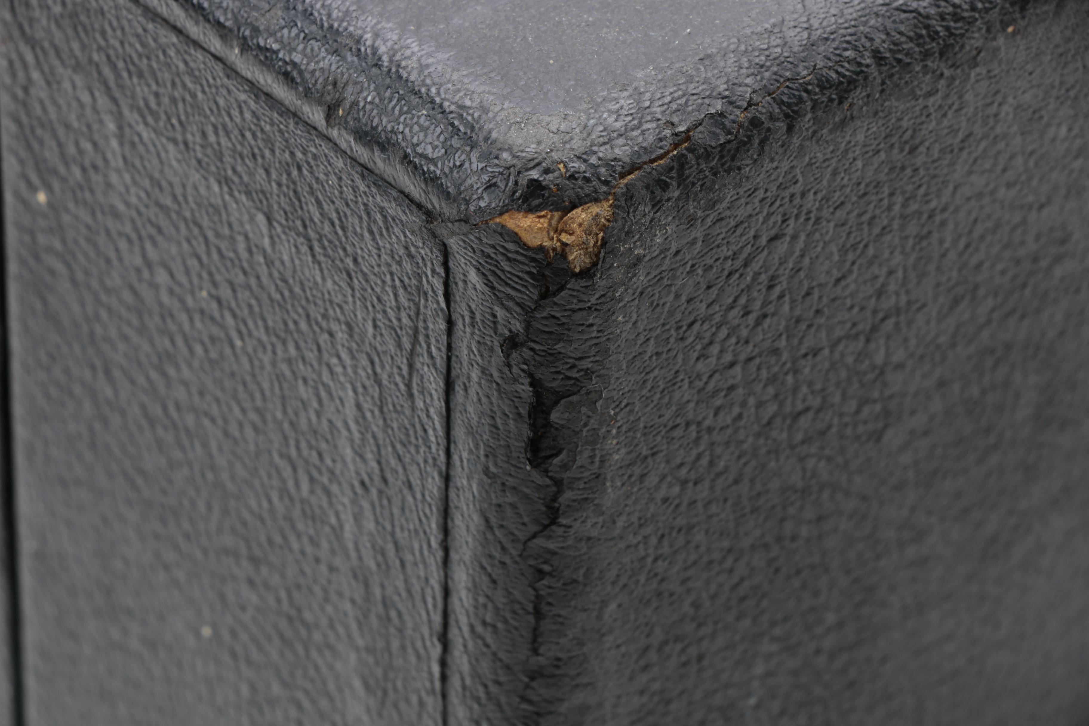 Vintage U. S. Naval Academy Leather Suitcase