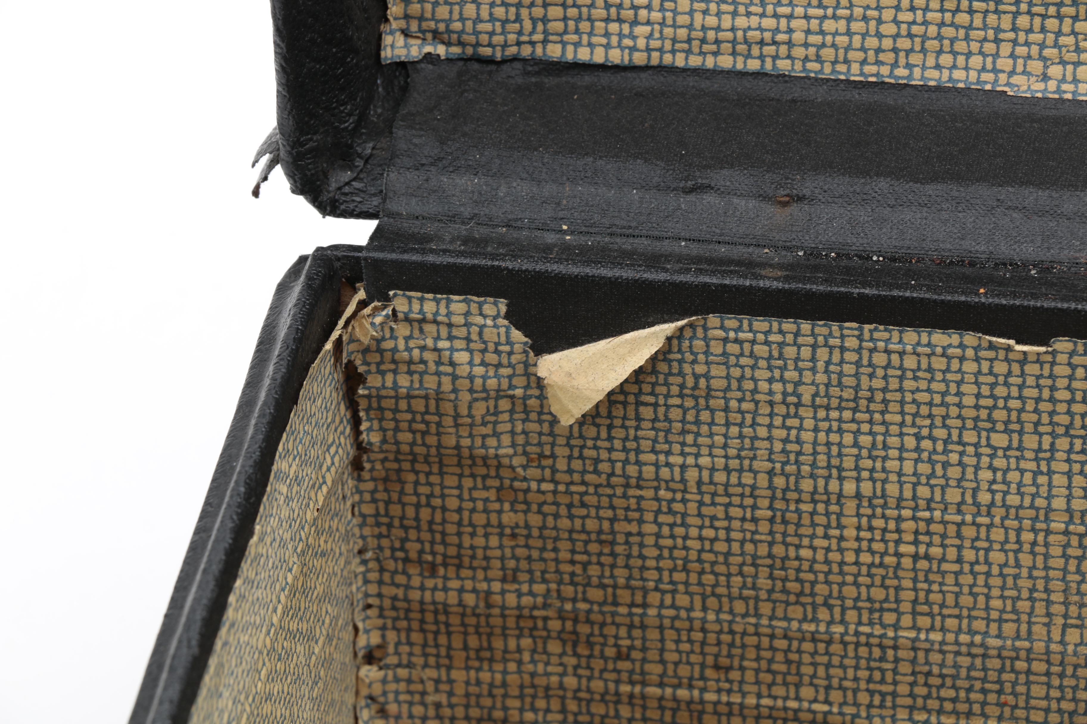 Vintage U. S. Naval Academy Leather Suitcase