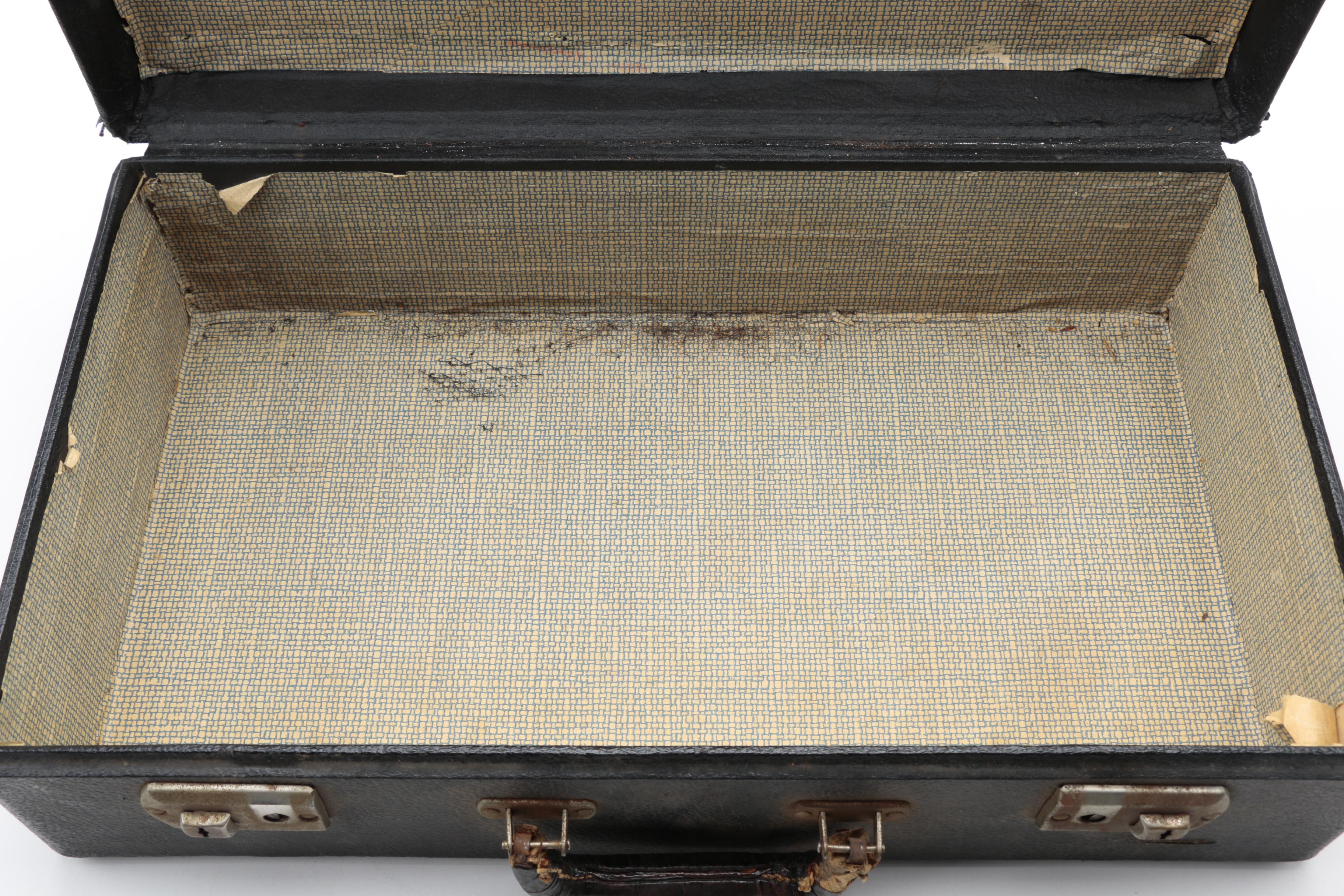 Vintage U. S. Naval Academy Leather Suitcase