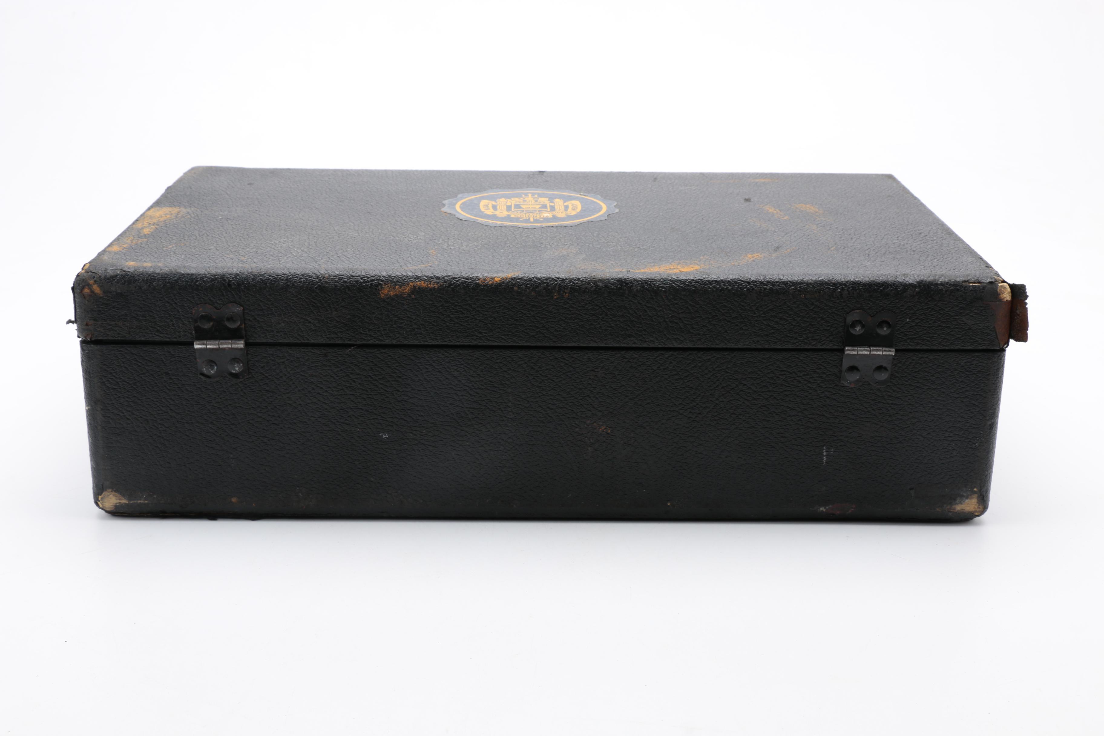 Vintage U. S. Naval Academy Leather Suitcase