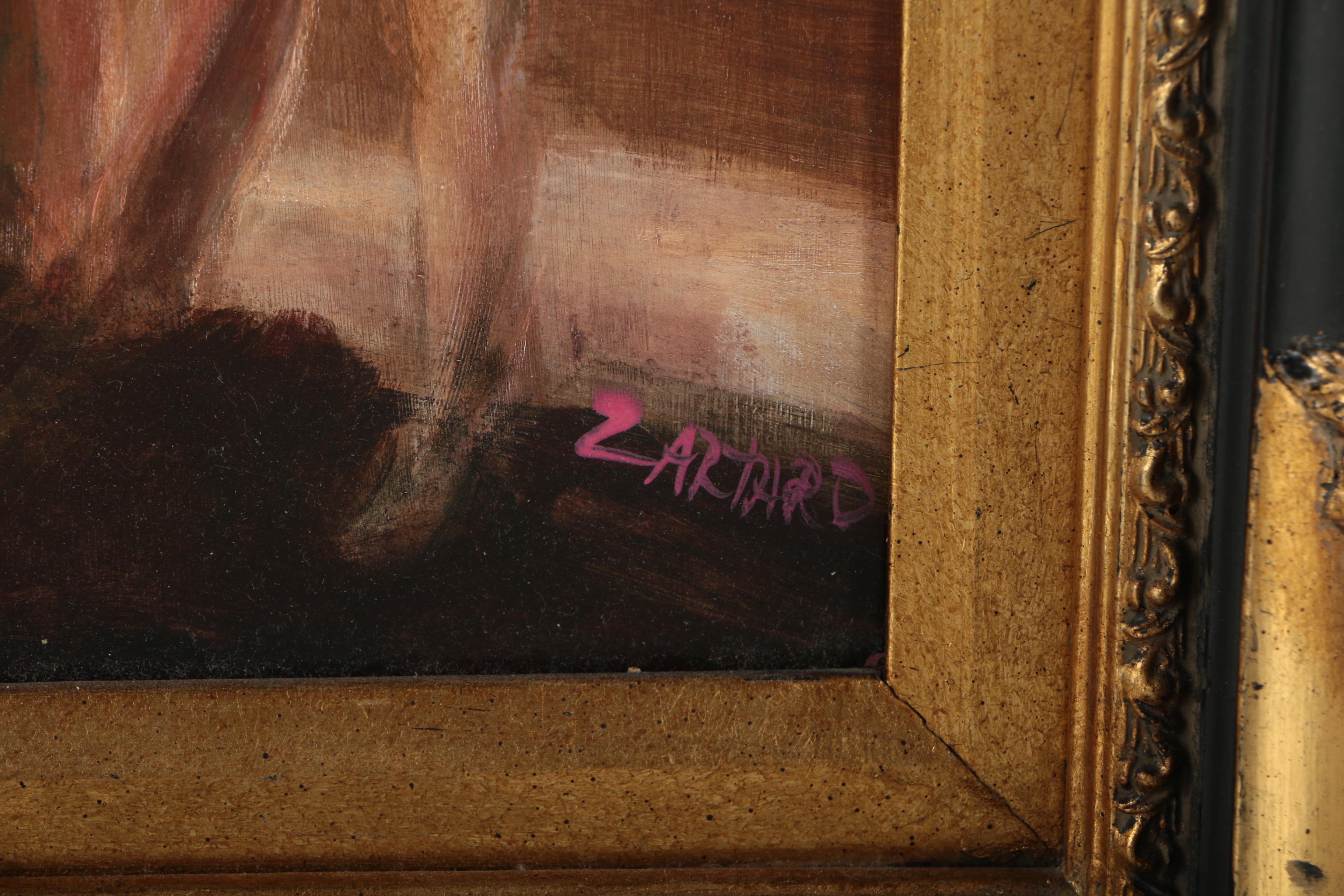 Oil Painting of Dancers on Board