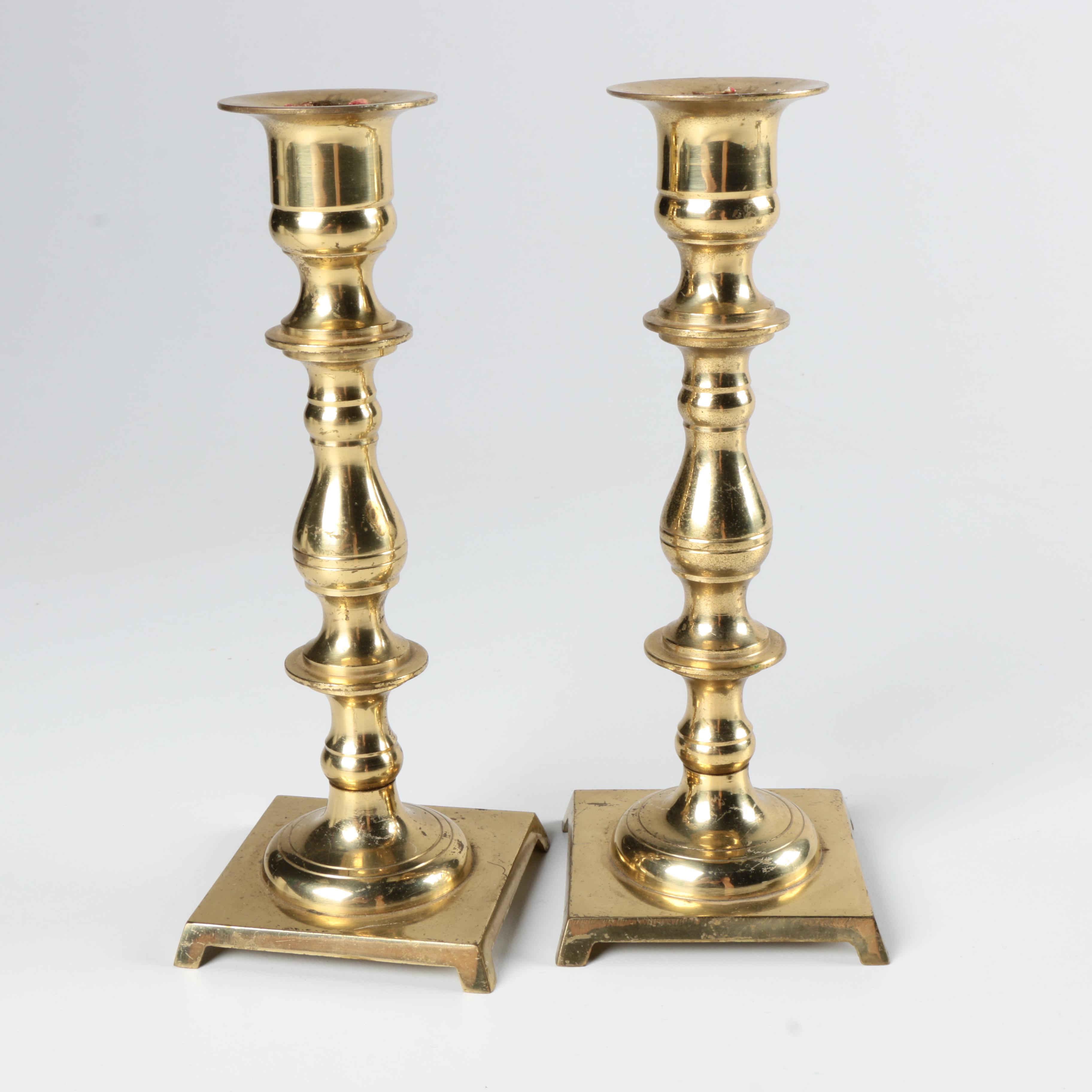 Brass Candlestick Pairs