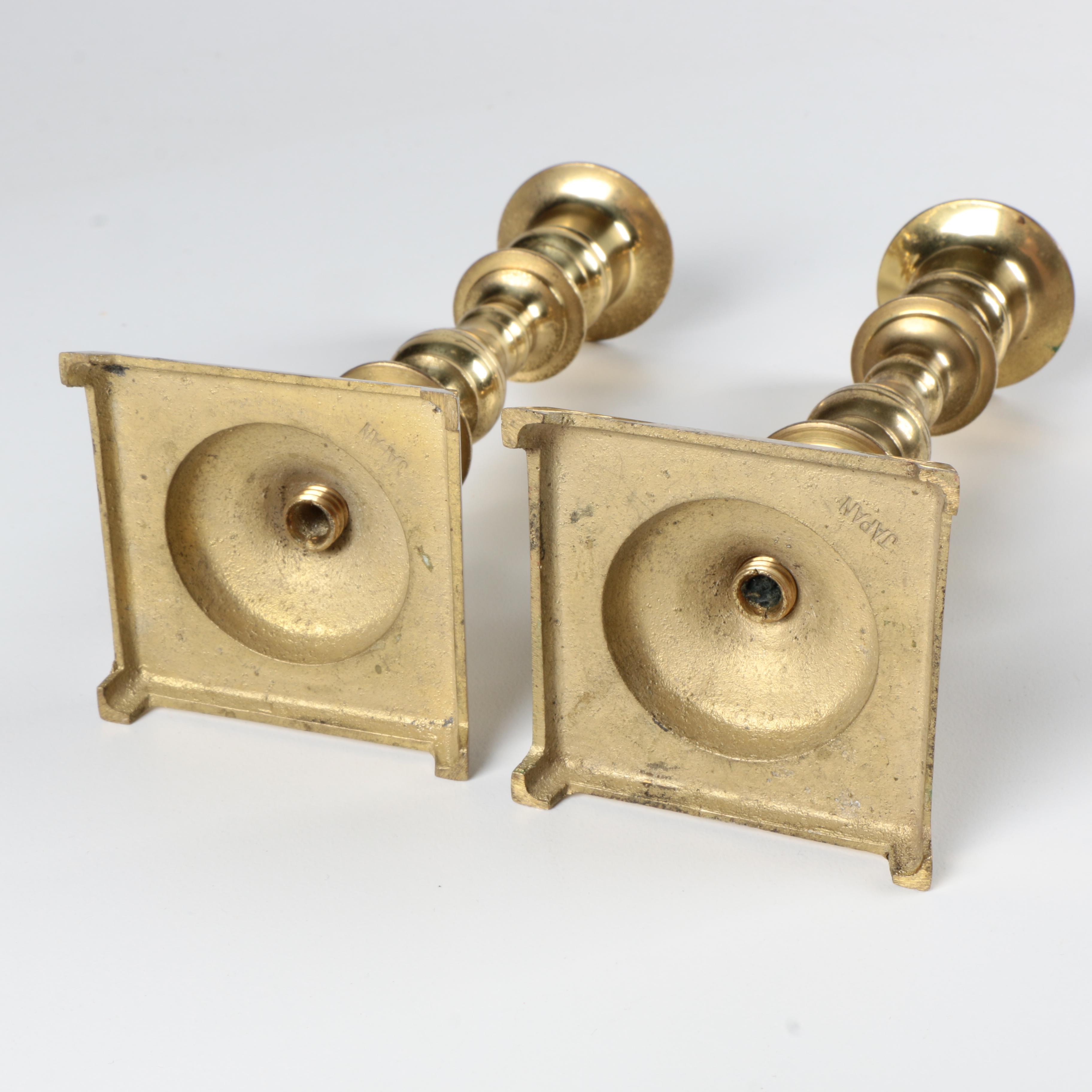 Brass Candlestick Pairs