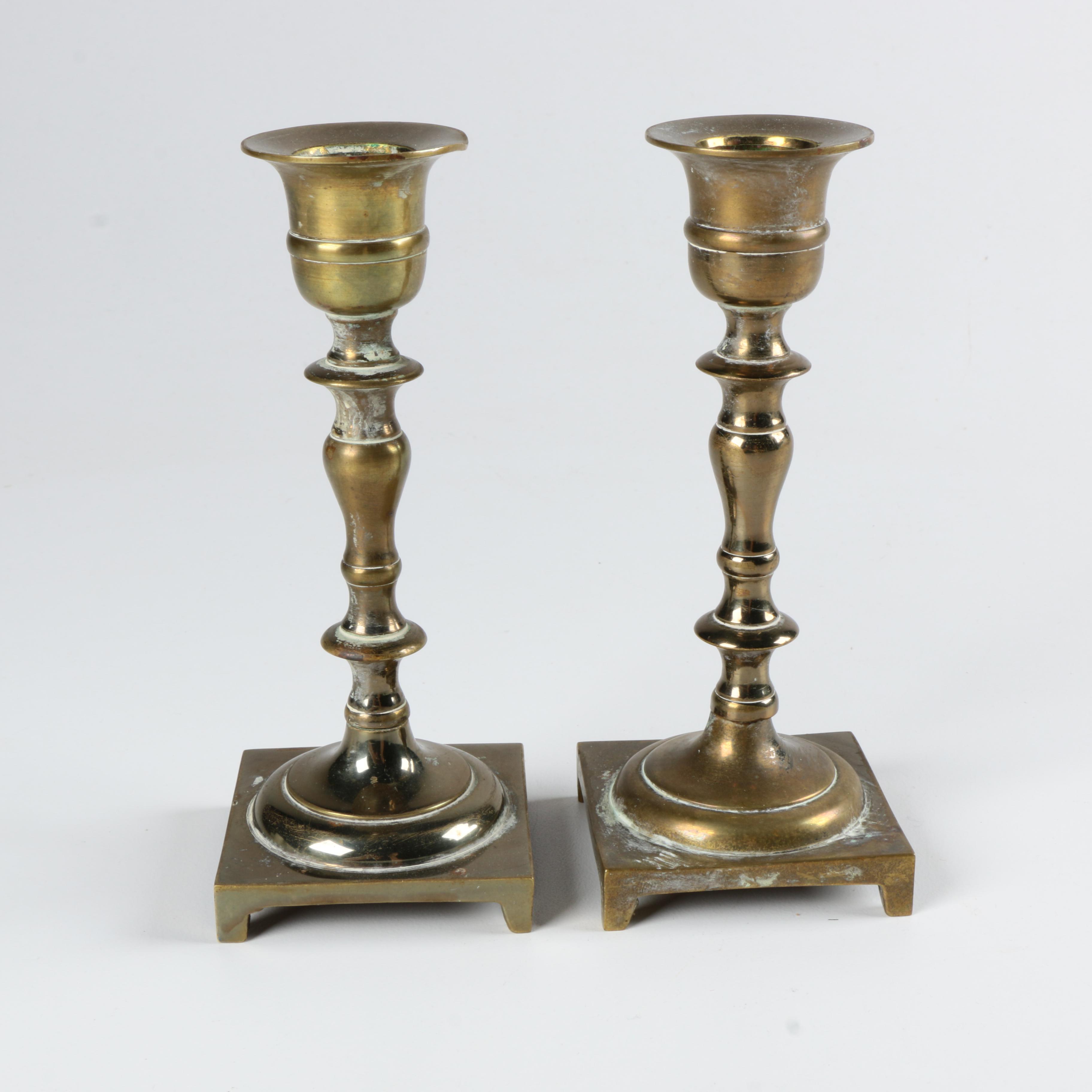 Brass Candlestick Pairs