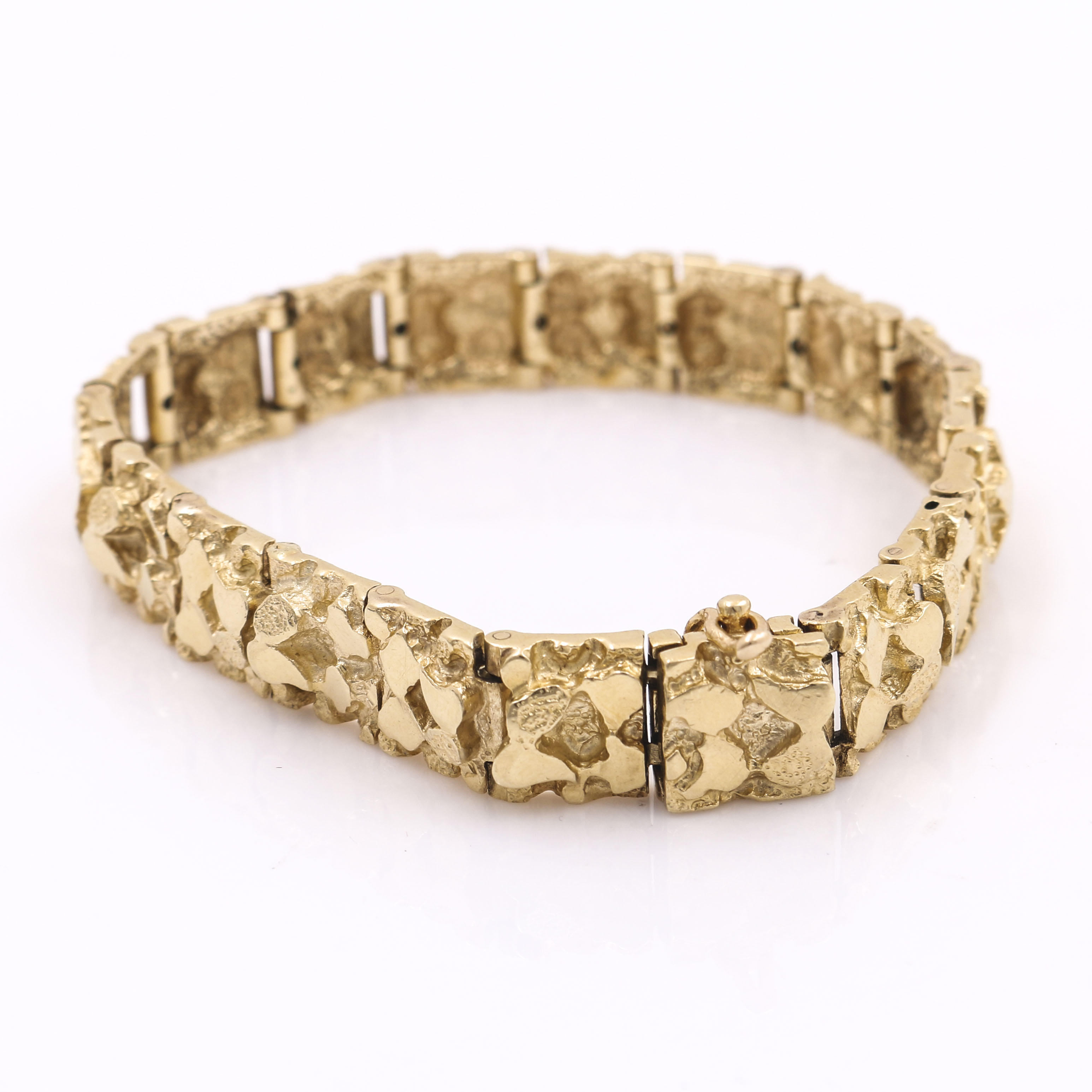 14K Yellow Gold Fancy Link Bracelet
