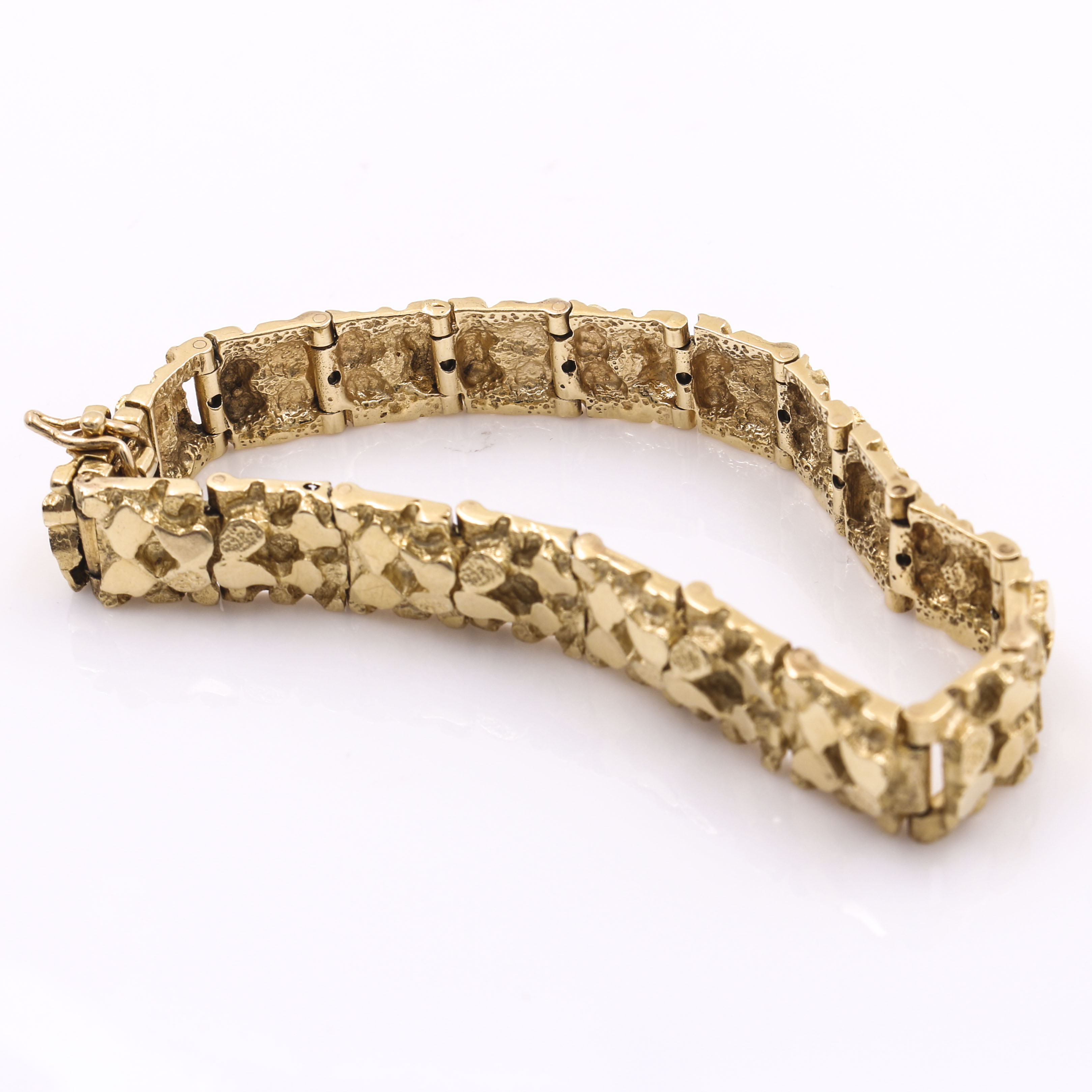 14K Yellow Gold Fancy Link Bracelet