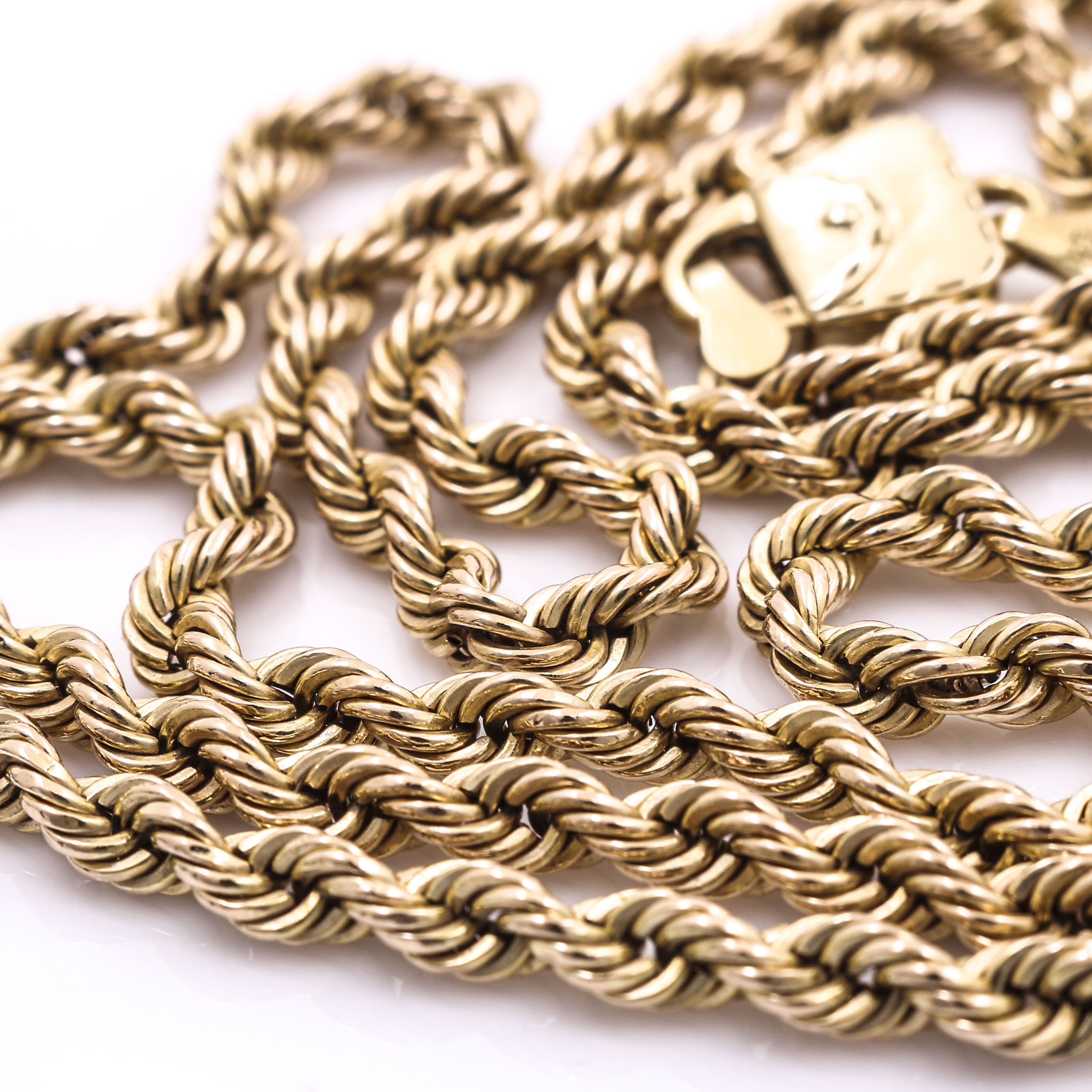 Milor 14K Yellow Gold Rope Chain Necklace