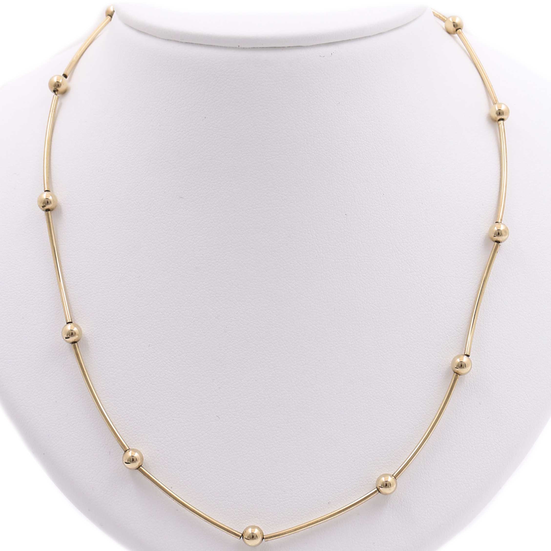 Milor 14K Yellow Gold Beaded Necklace