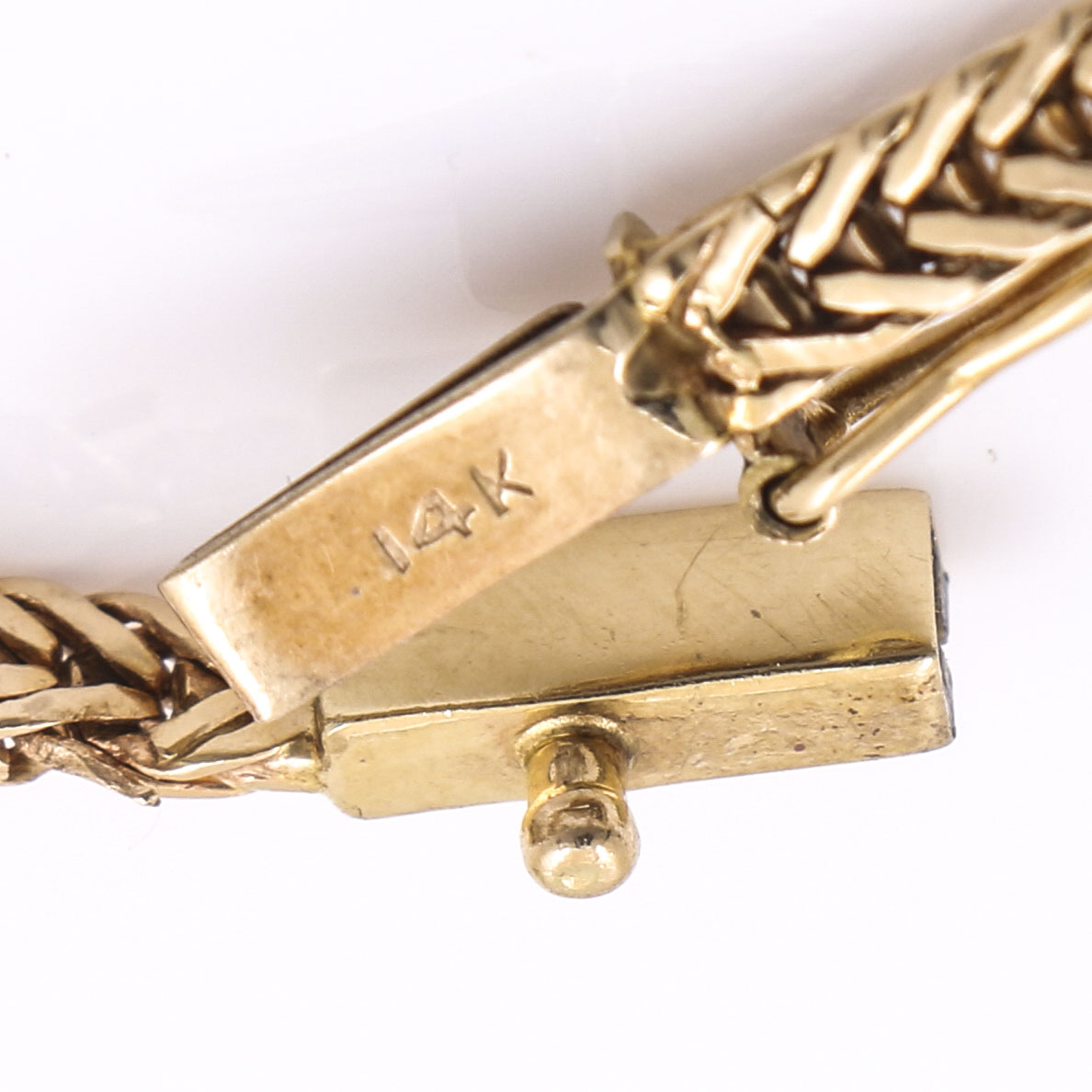 14K Yellow Gold Pearl and Blue Sapphire Bracelet