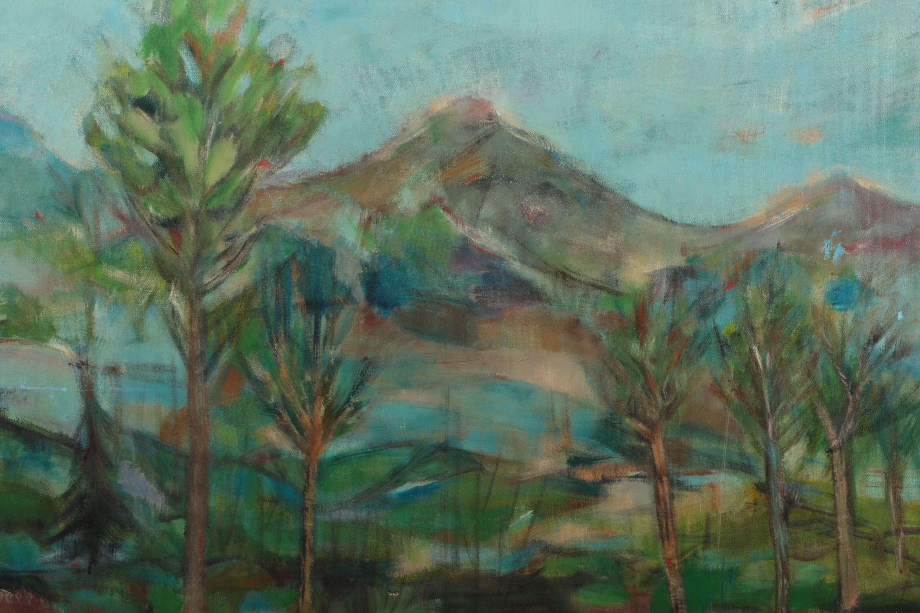 Oil Painting on Canvas of a Tropical Landscape