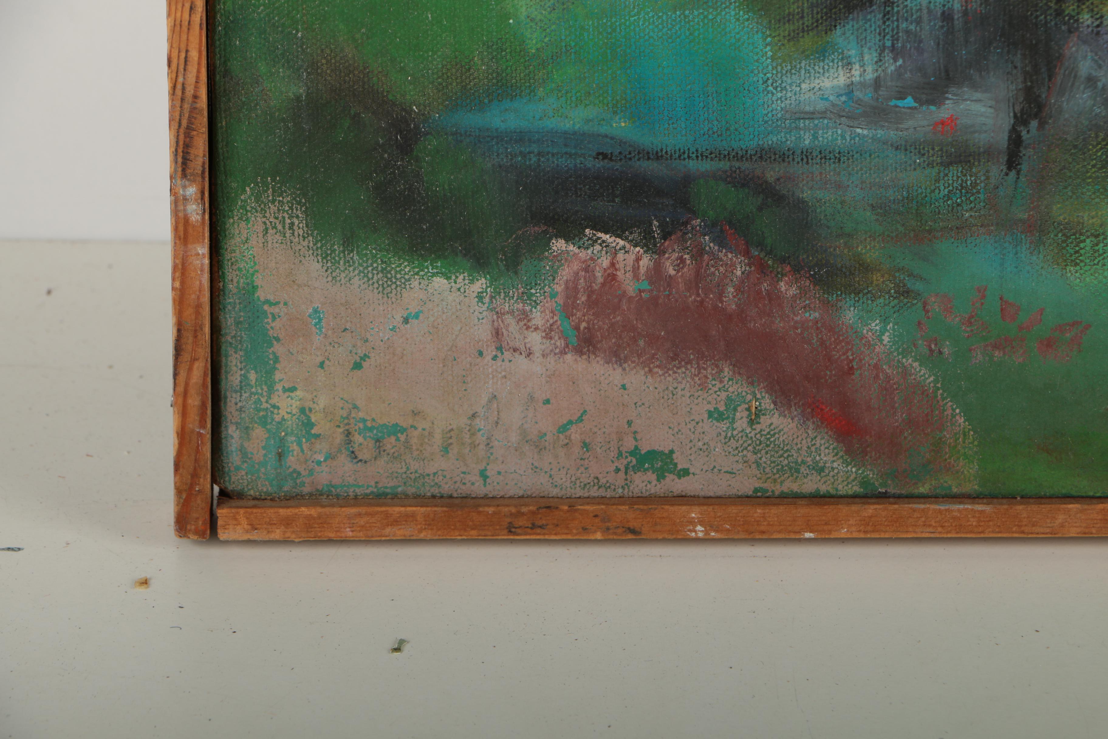 Oil Painting on Canvas of a Tropical Landscape