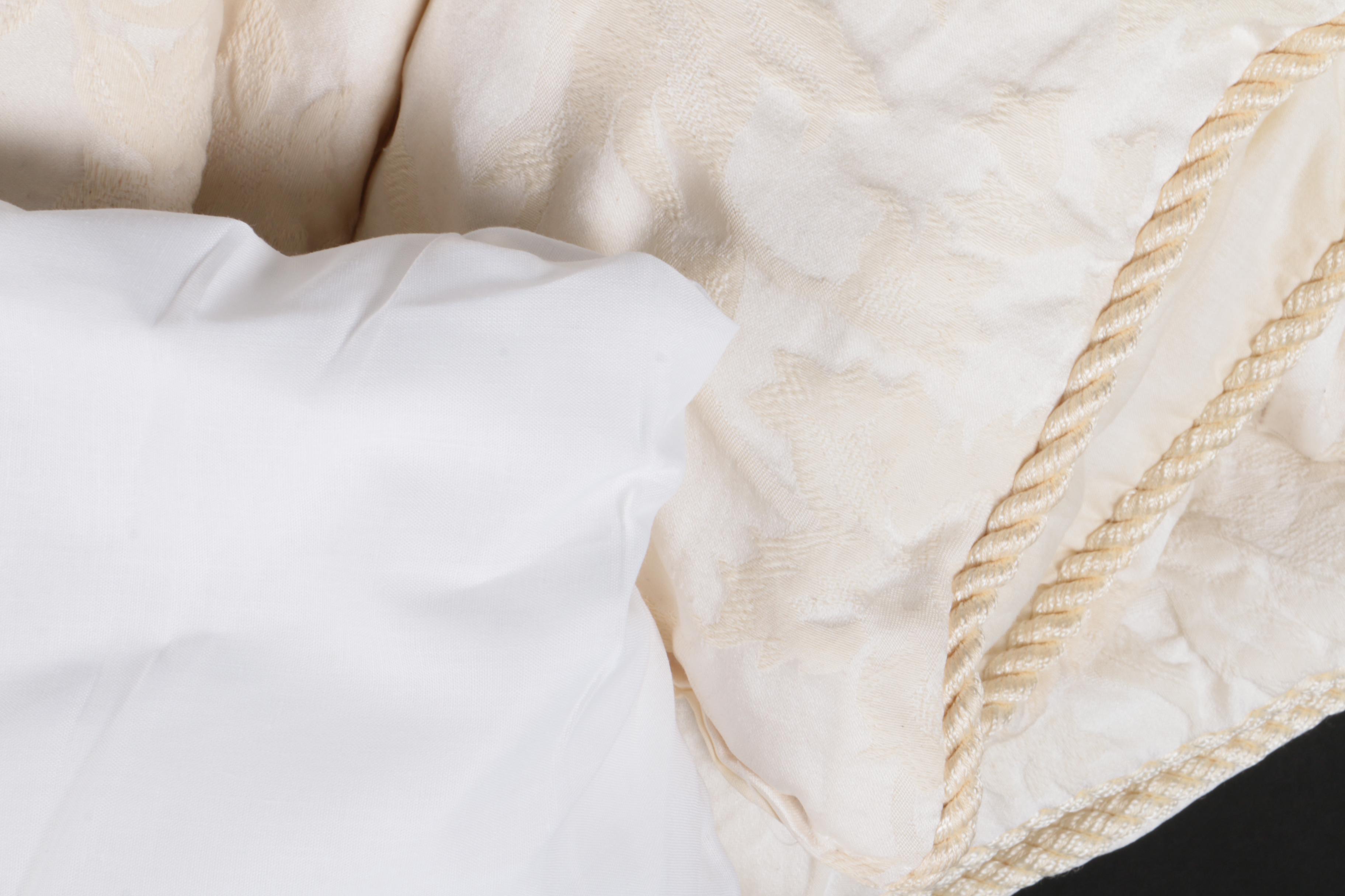 Beige King Size and Pillow Set