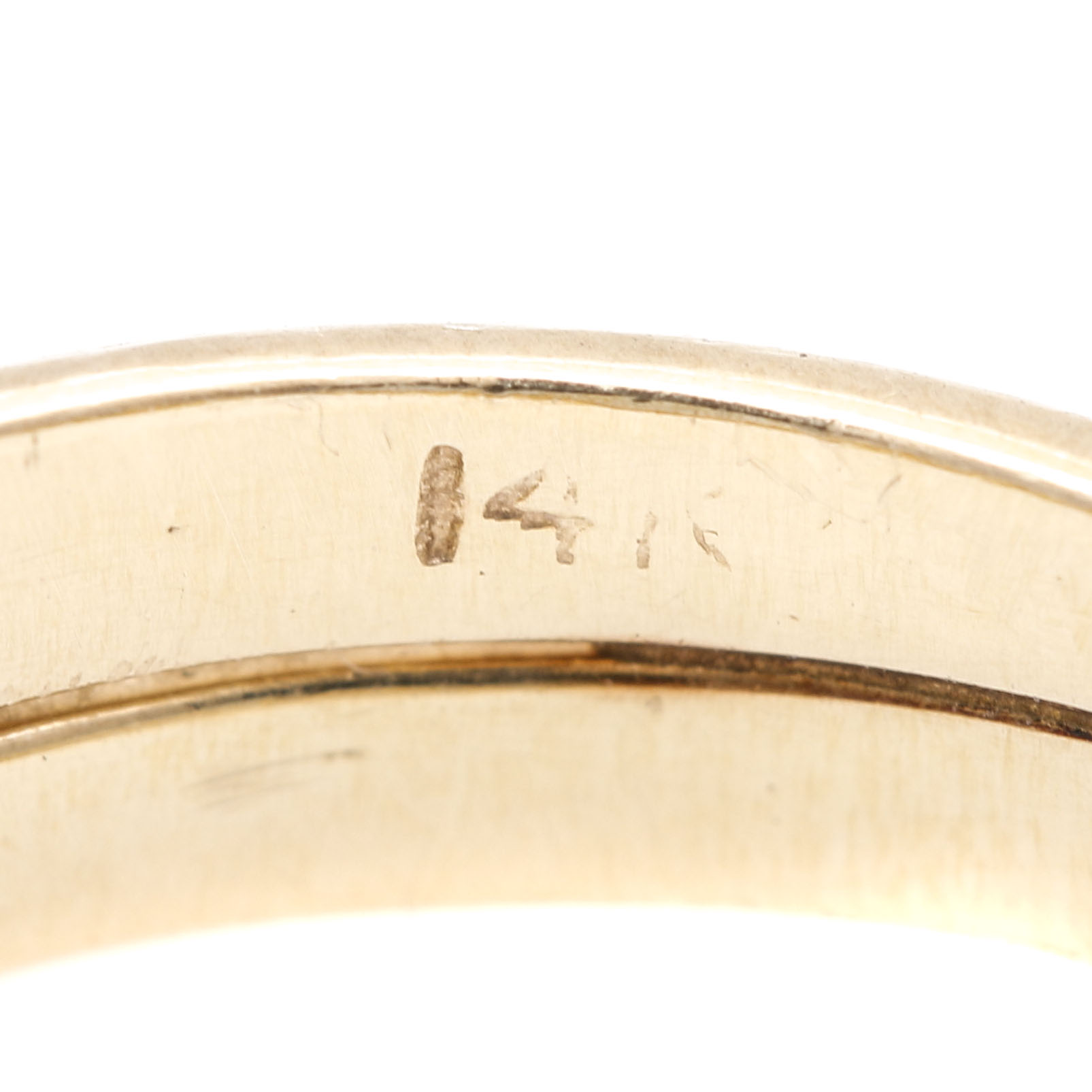 14K Two Tone Gold Engagement Ring & Jacket Mountings