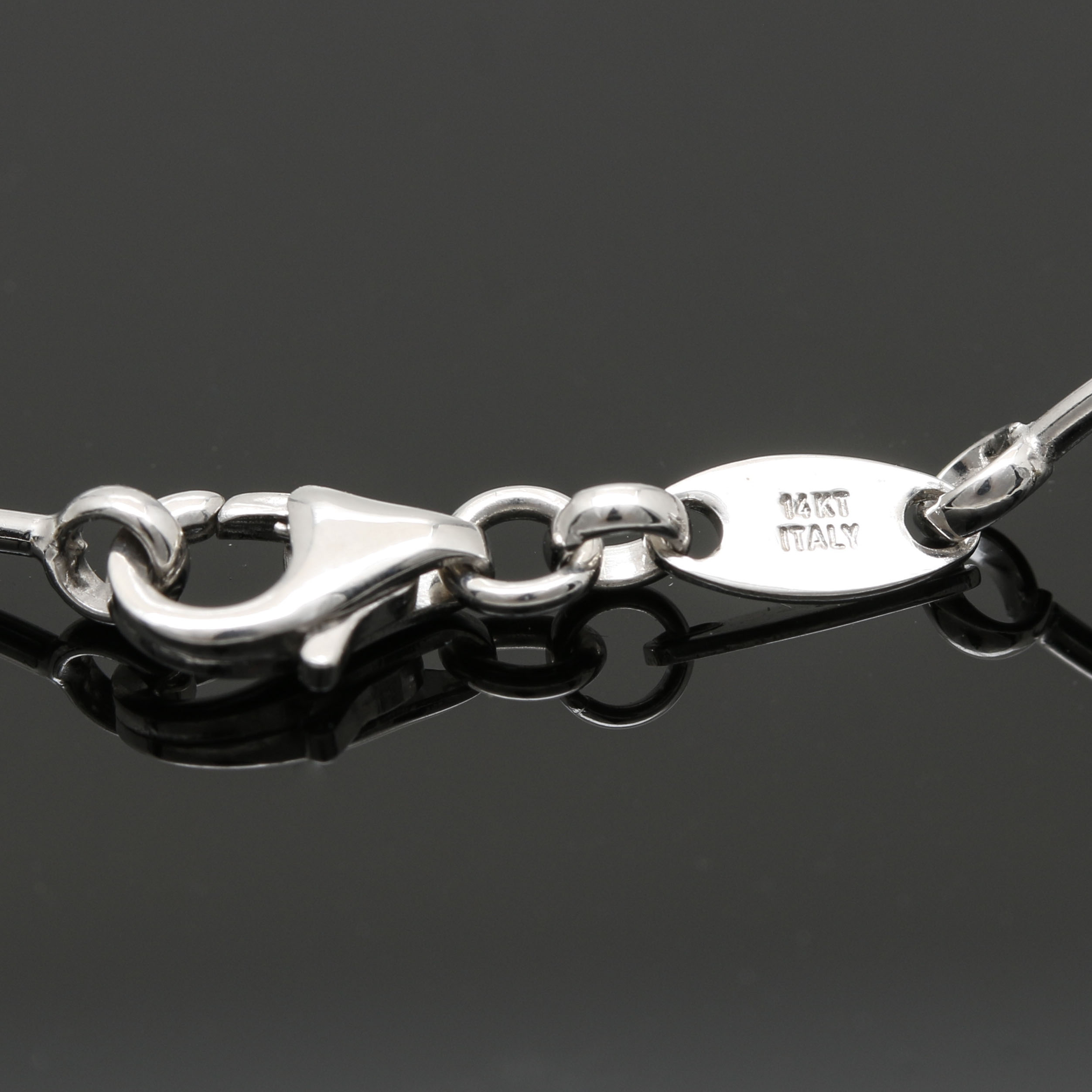 14K White Gold Cultured Pearl Necklace