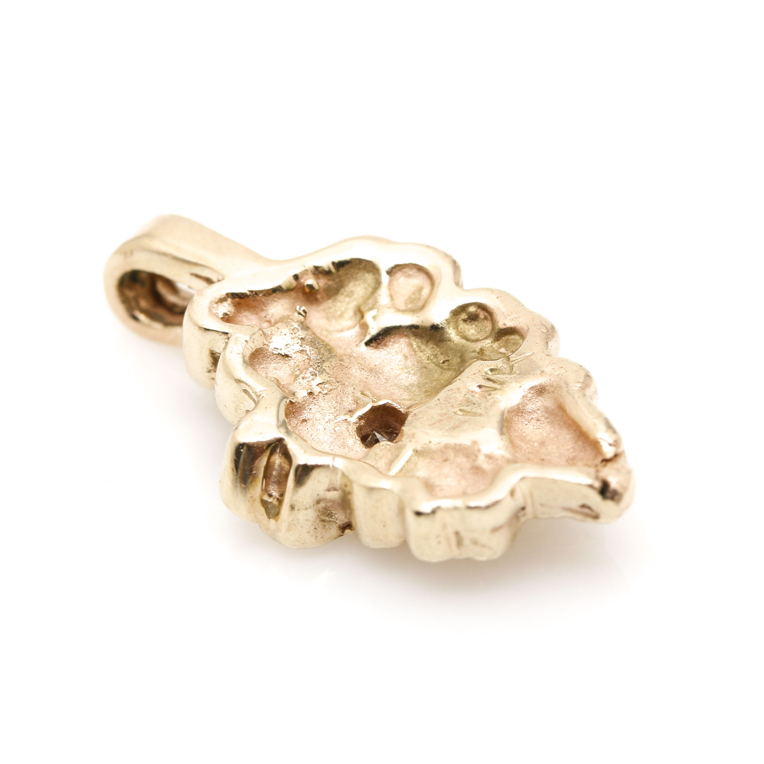 14K & 10K Yellow Gold Band & Diamond Gold Nugget Pendant Selection