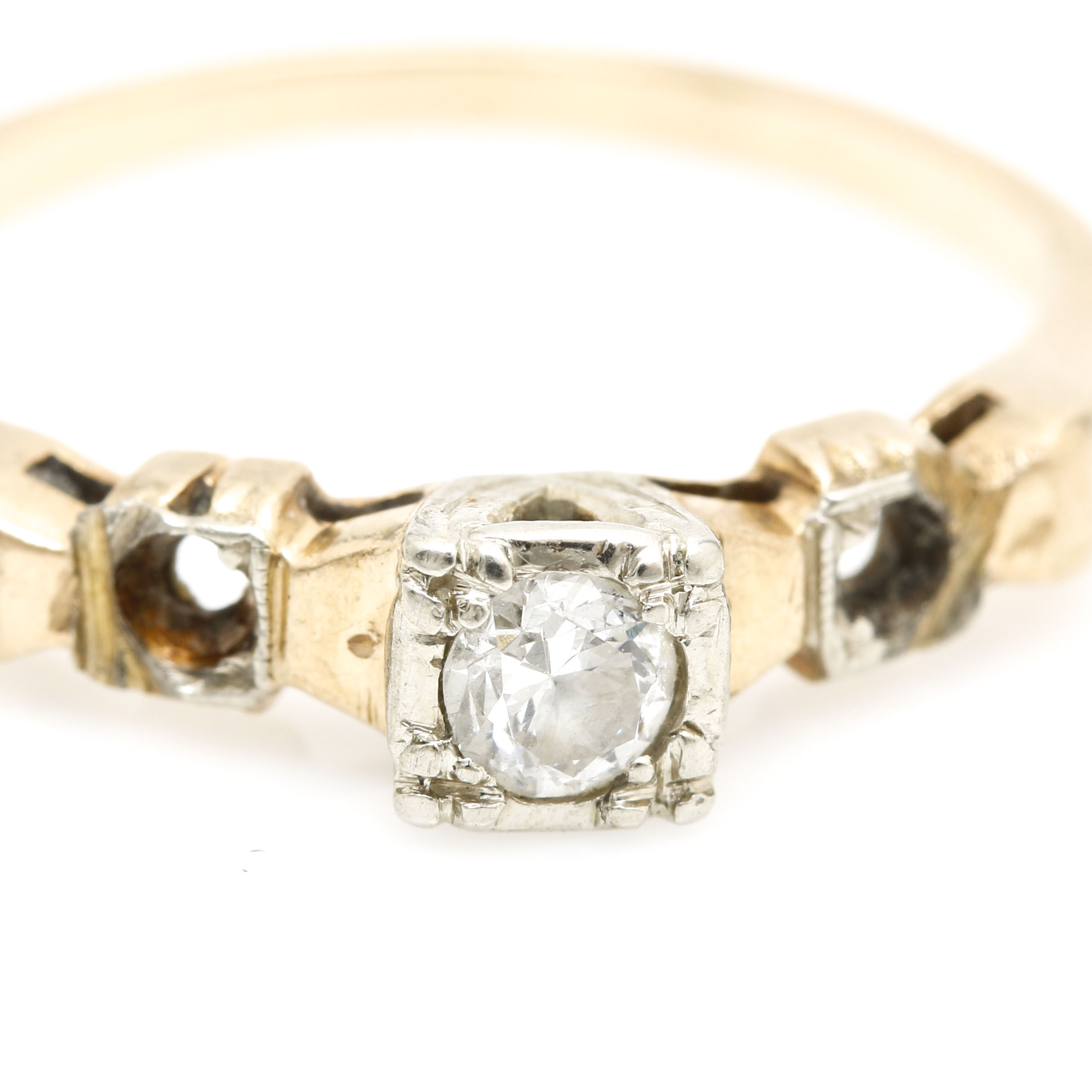 14K Two Tone Gold Diamond Ring Selection
