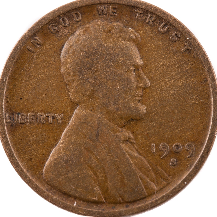 Key Date 1909 S V.D.B. Lincoln Wheat Cent