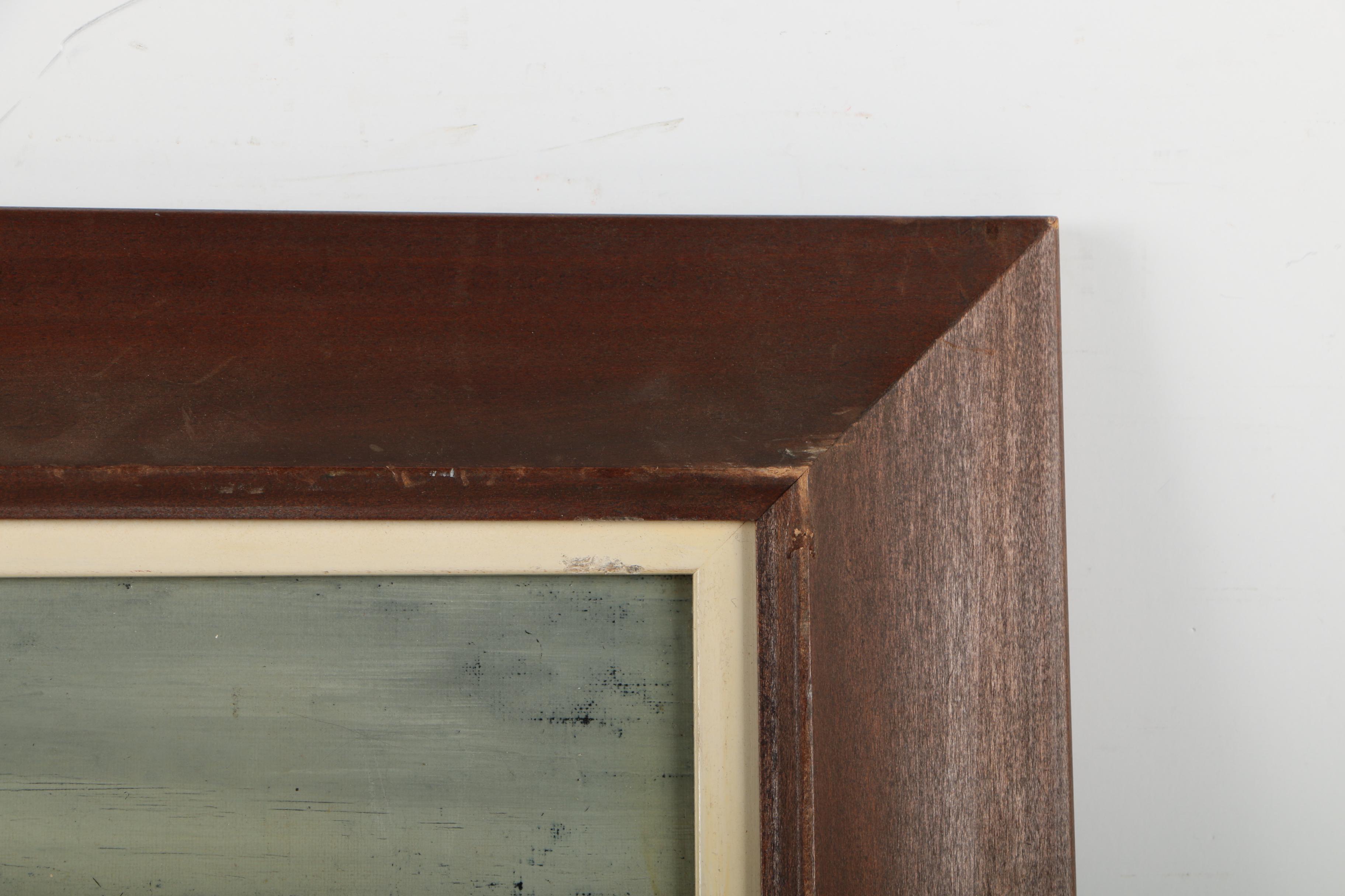 M. Edward Griff Acrylic Painting of a Canal