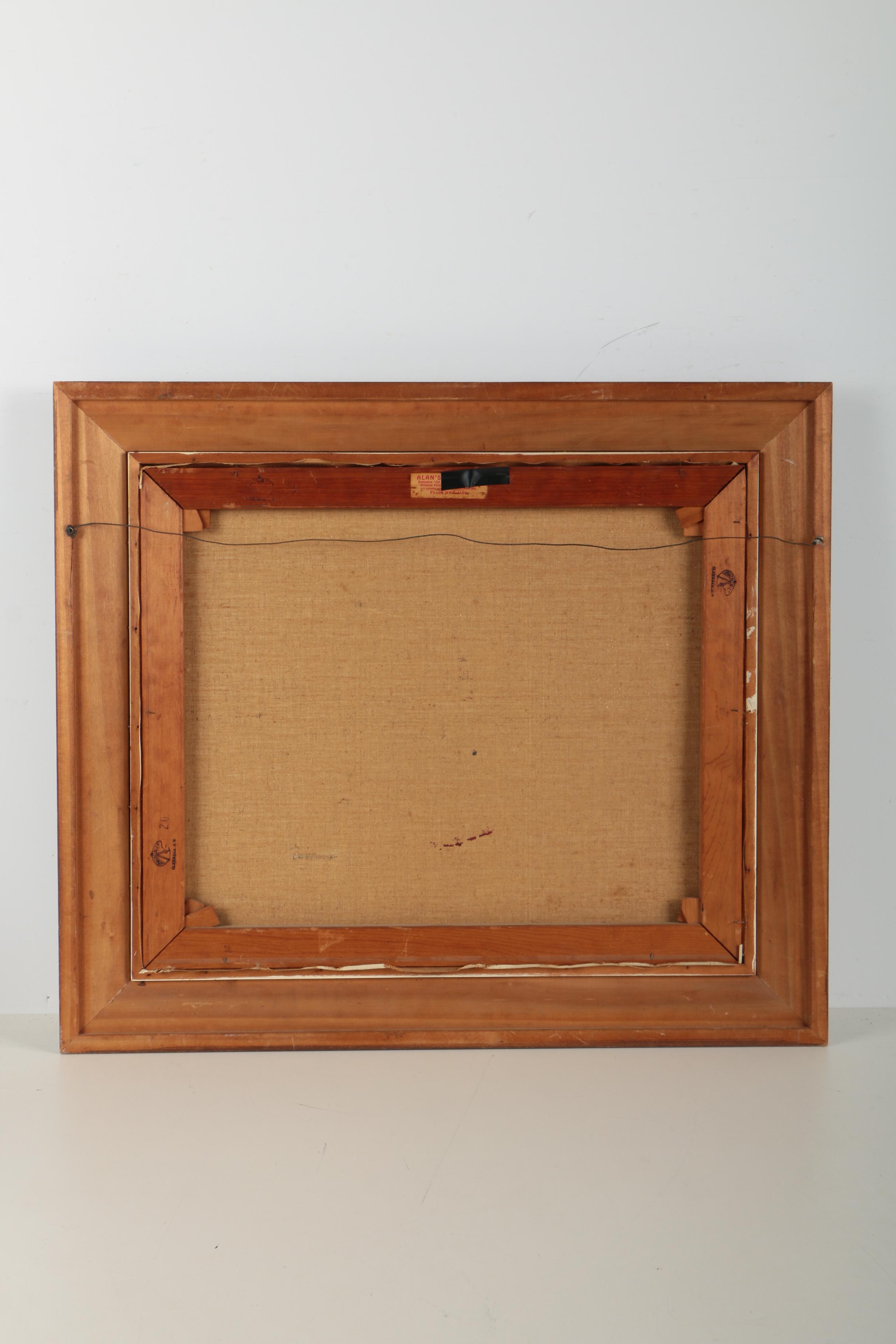 M. Edward Griff Acrylic Painting of a Canal