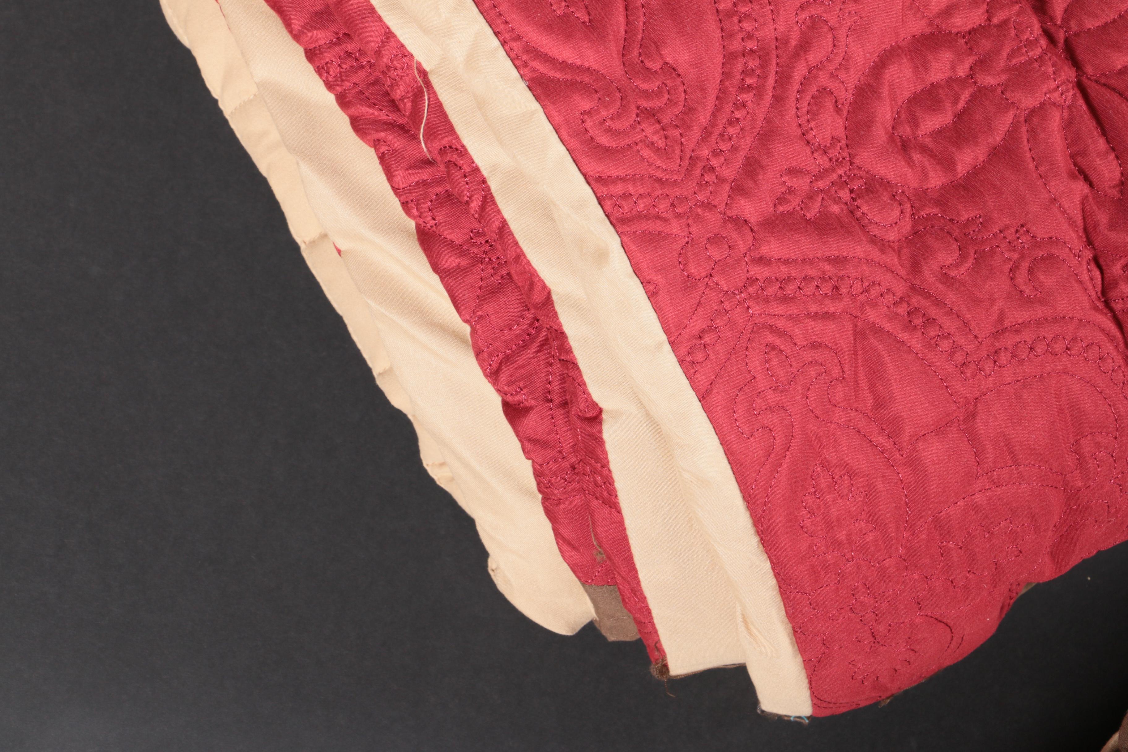 Red Floral Queen-Size Comforter Set