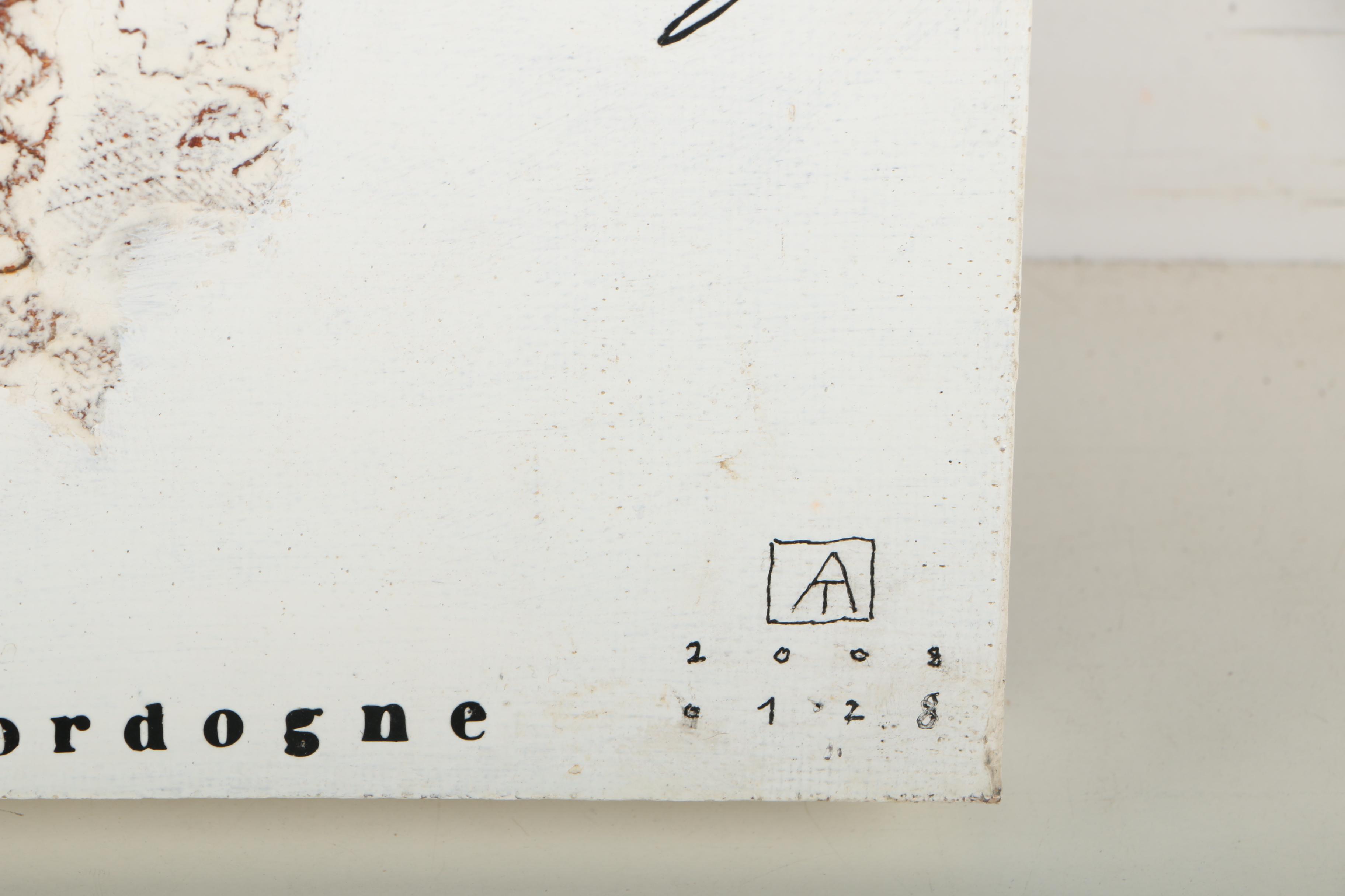 Ajtai Tamás Mixed Media Collage "Non Profit Te'zis"