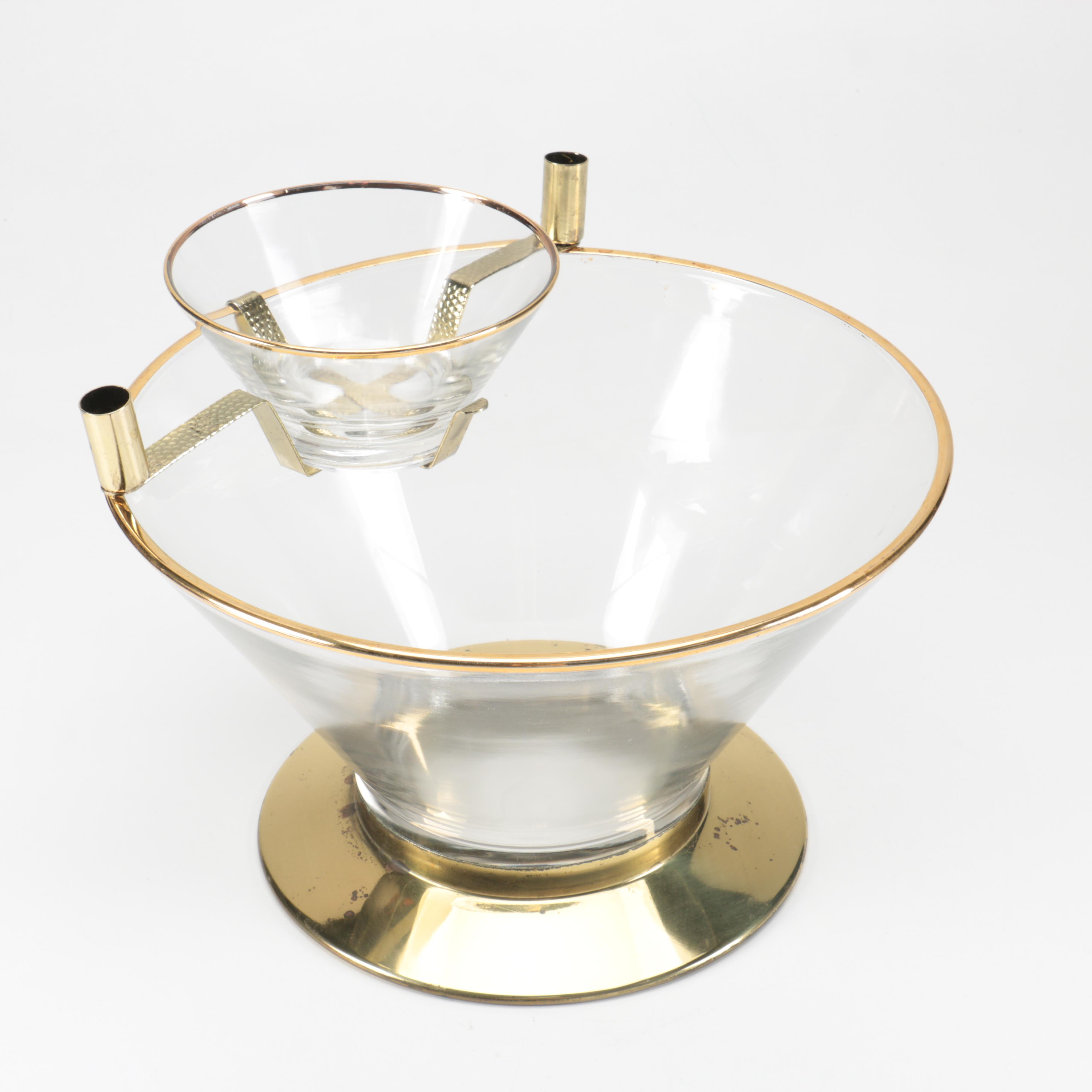 Mid Century Modern "Heller Hostess-Ware Chip'N Dip Set"