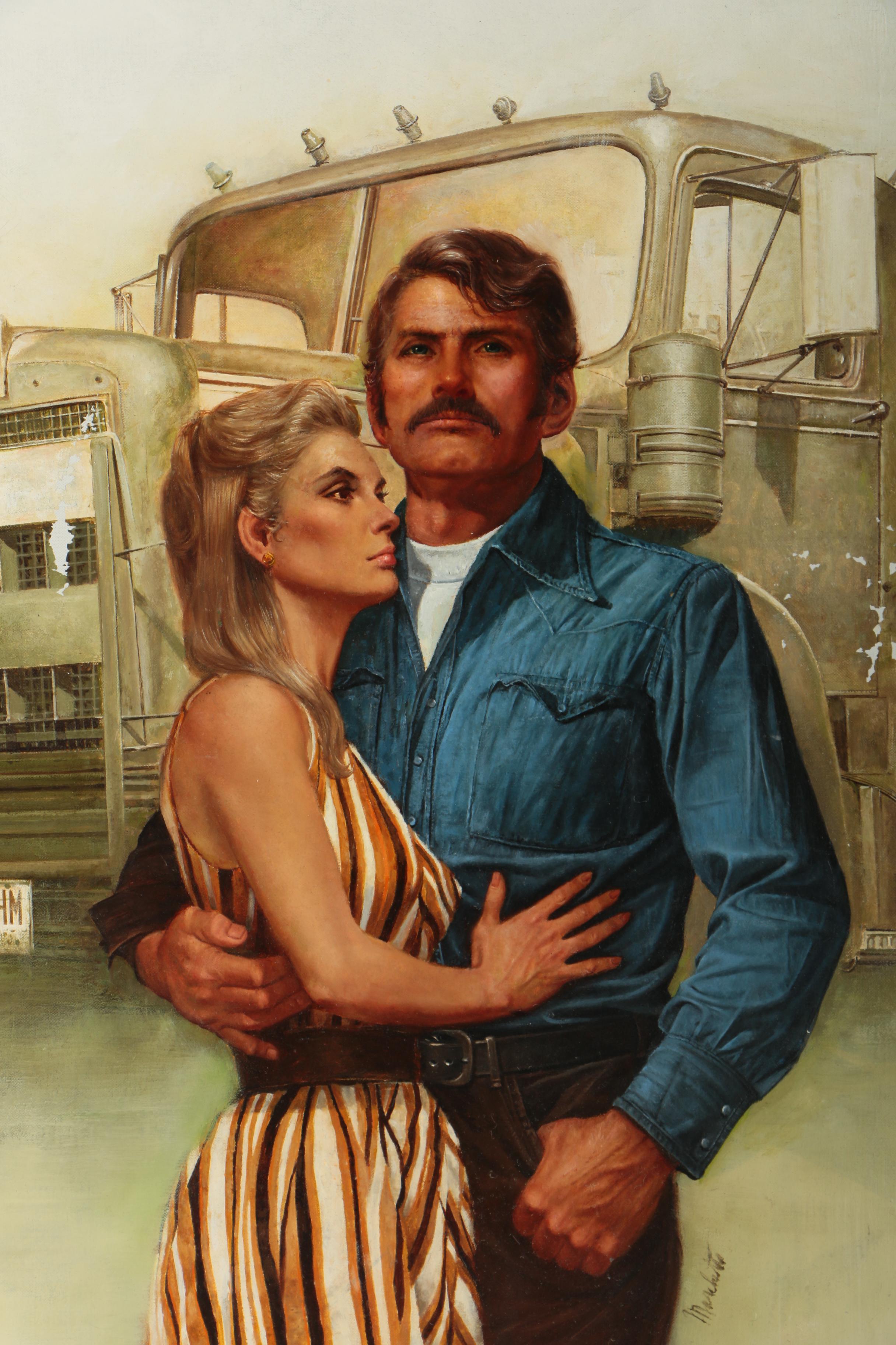 Lou Marchetti Oil Painting of a Couple