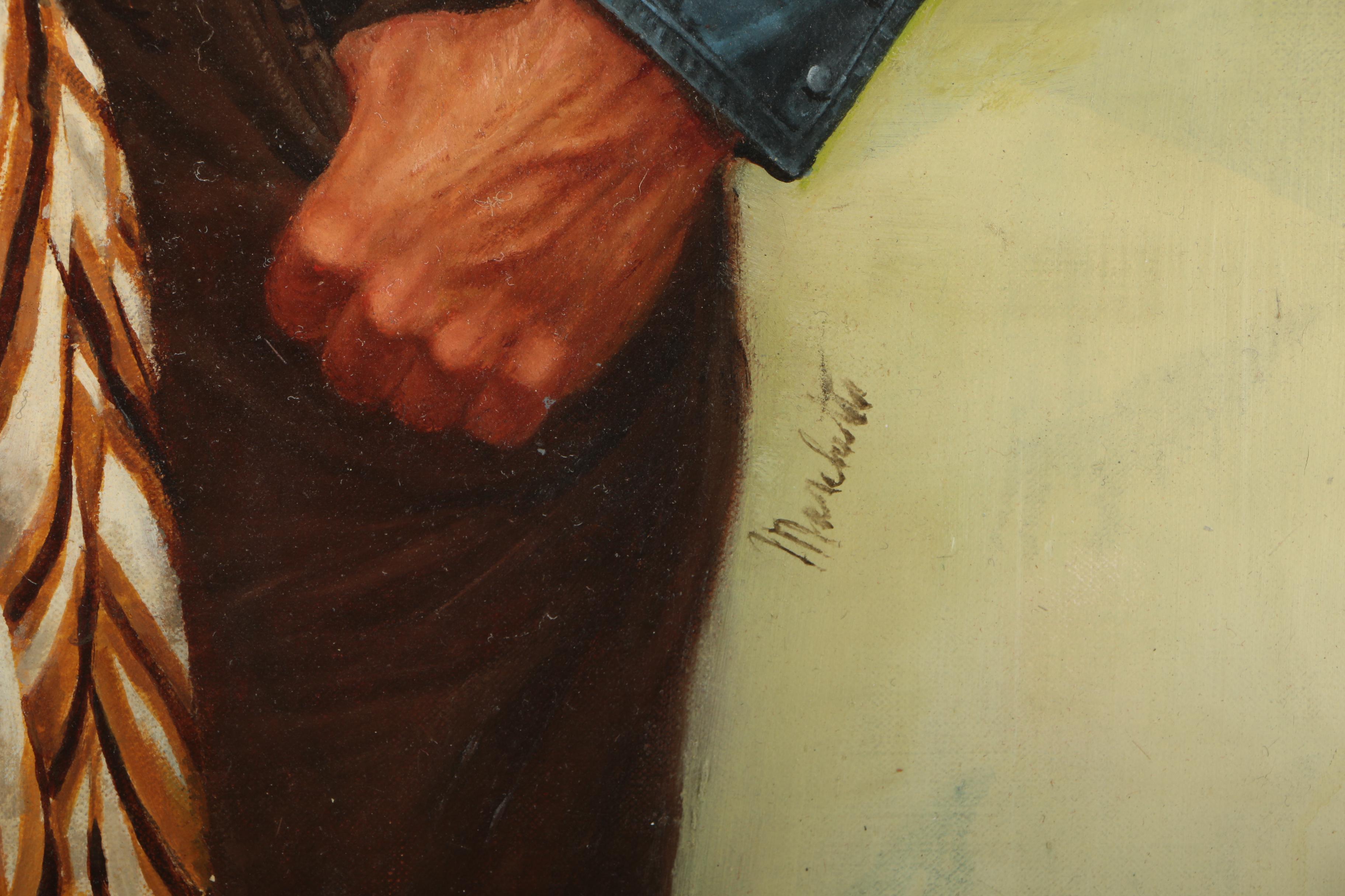 Lou Marchetti Oil Painting of a Couple