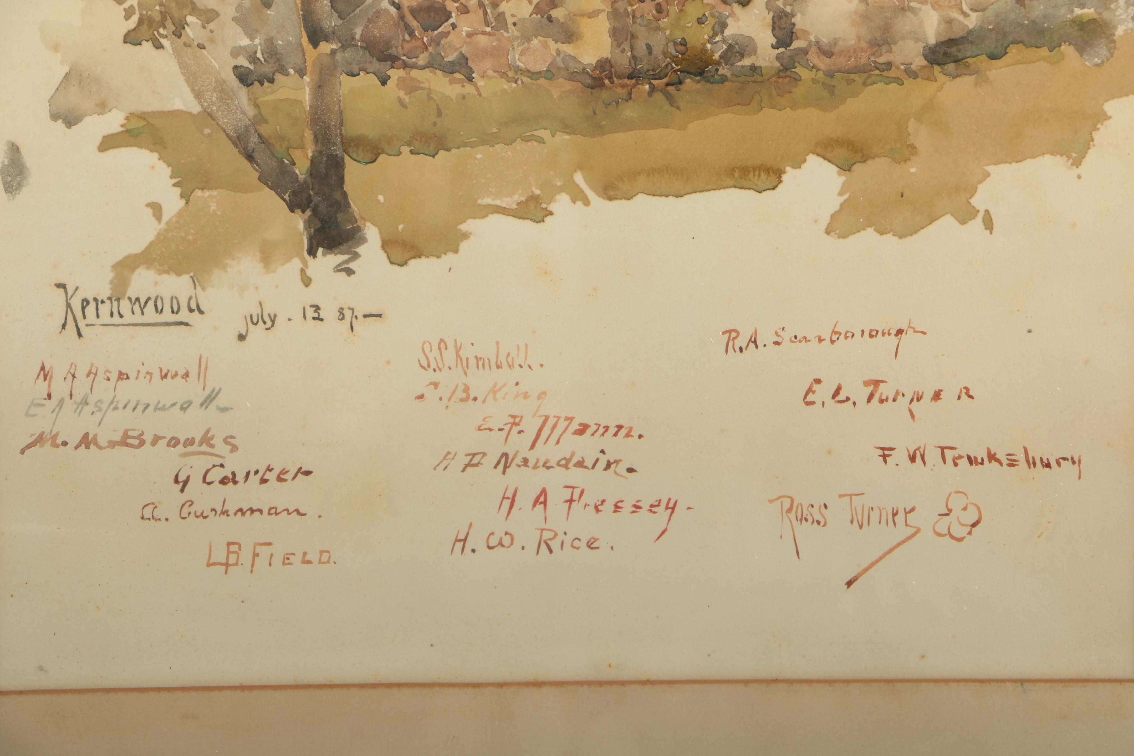 Watercolor on Paper "Kernwood"