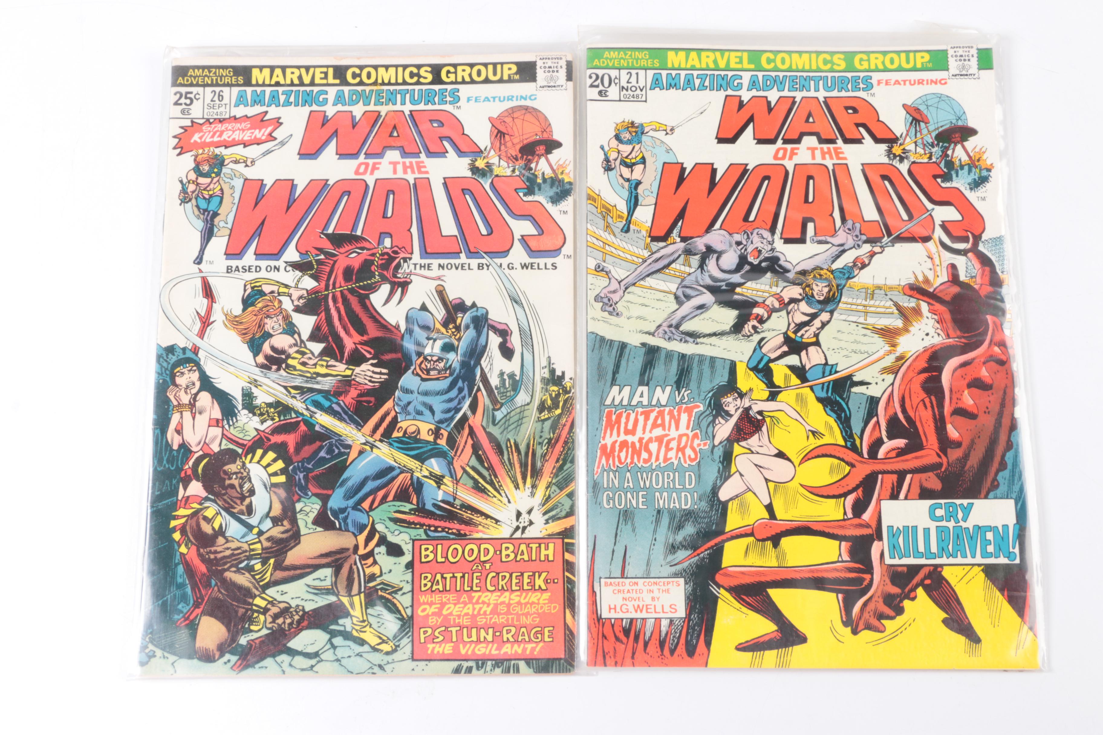 Marvel Bronze Age Comics Featuring "Man from Atlantis" and "Secret Wars"