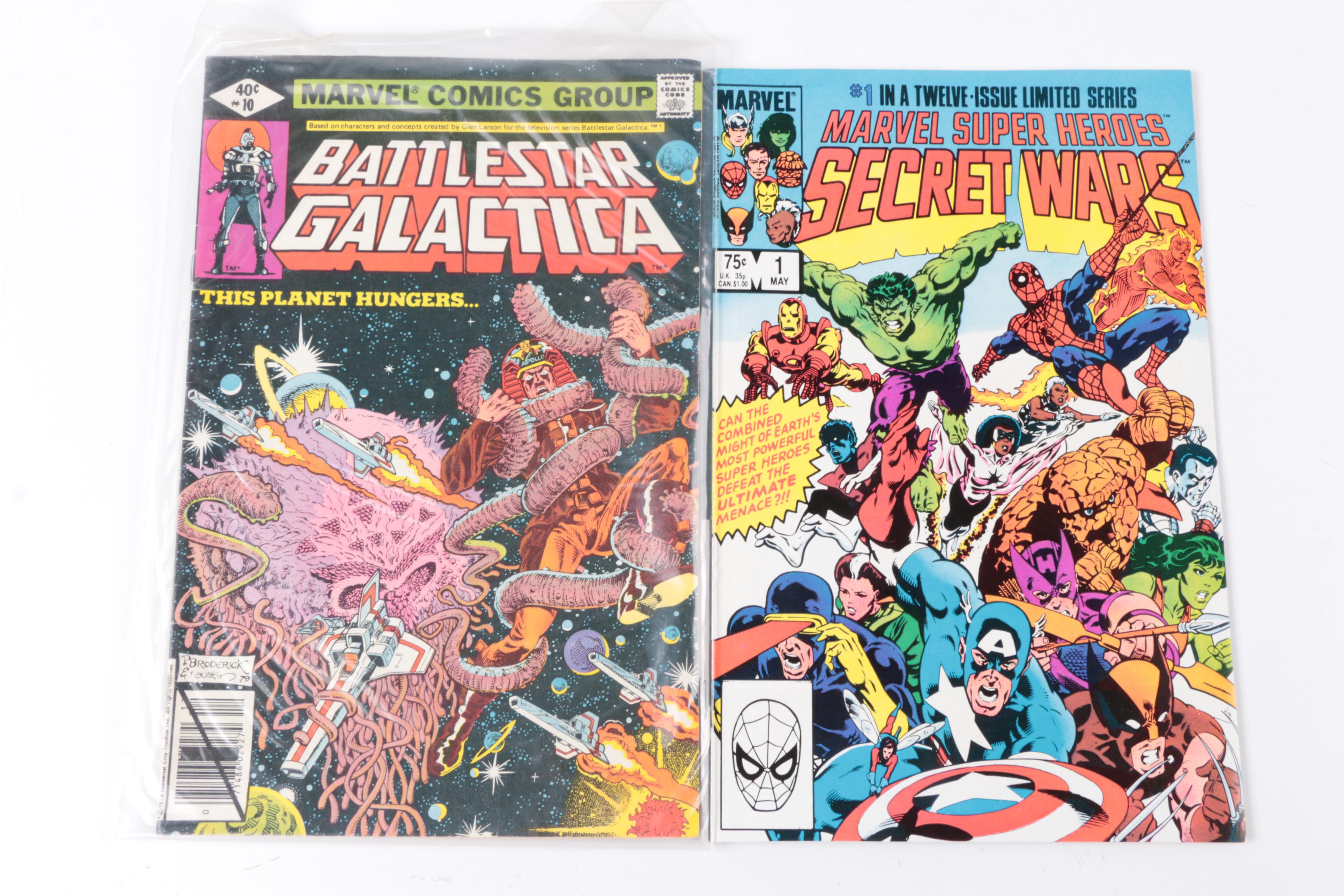 Marvel Bronze Age Comics Featuring "Man from Atlantis" and "Secret Wars"