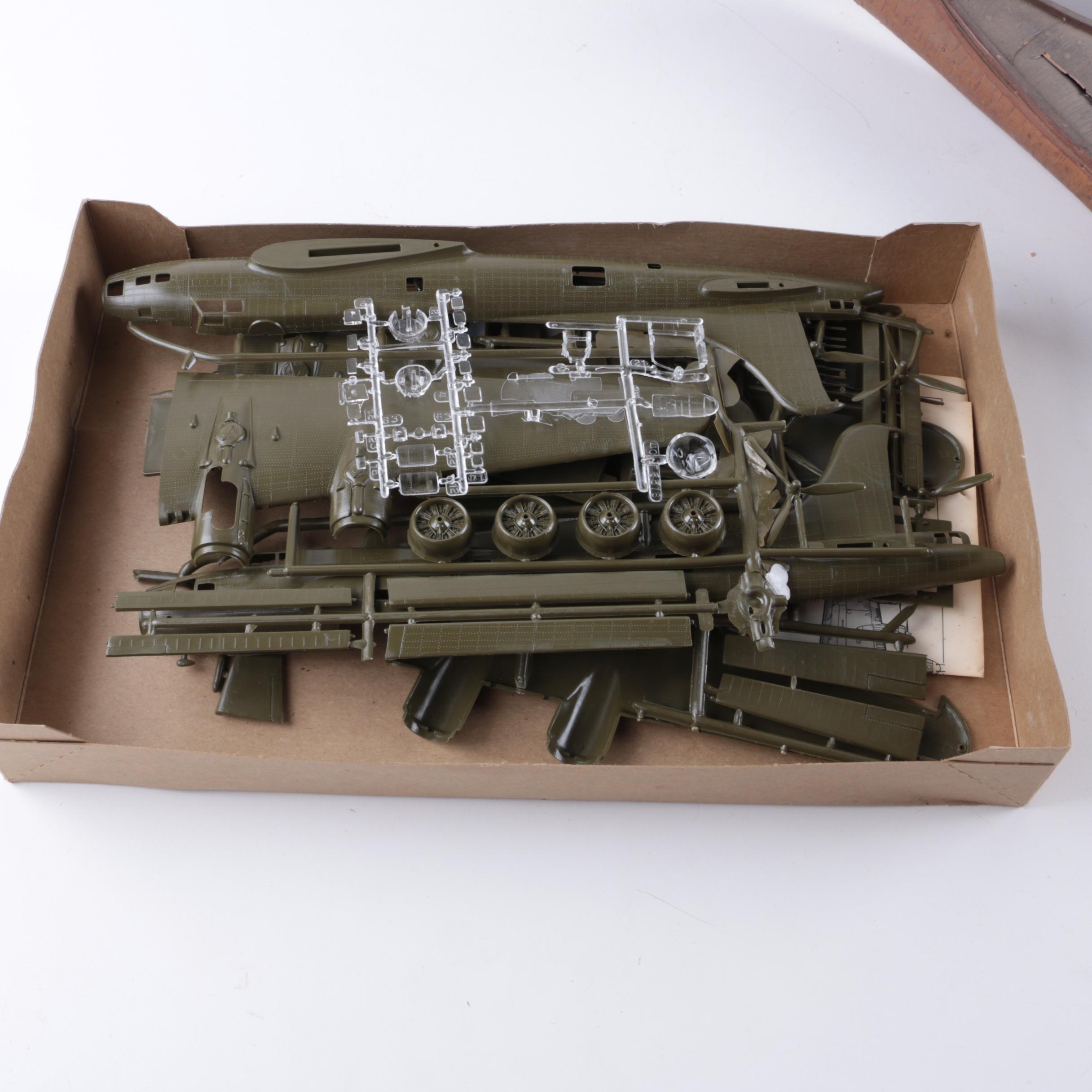 Revell B-17 Memphis Belle Model Kit and Toy Canoes