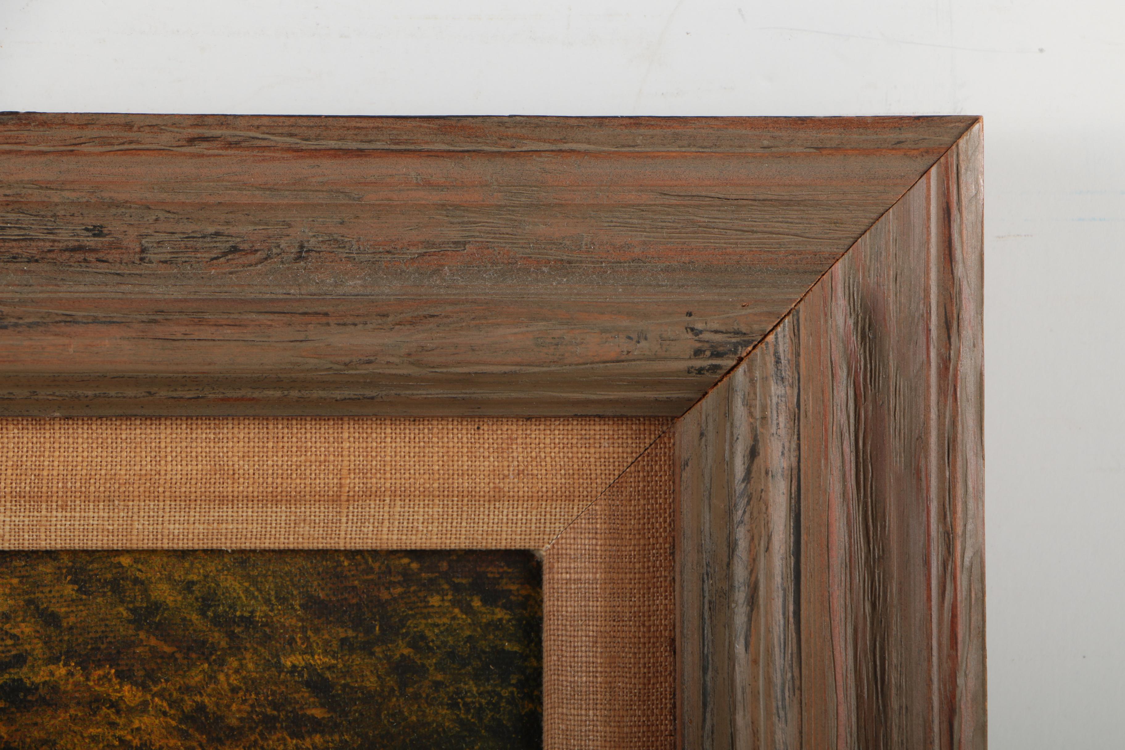 Anton Znaniecki Oil Painting of Ducks Over a Bog