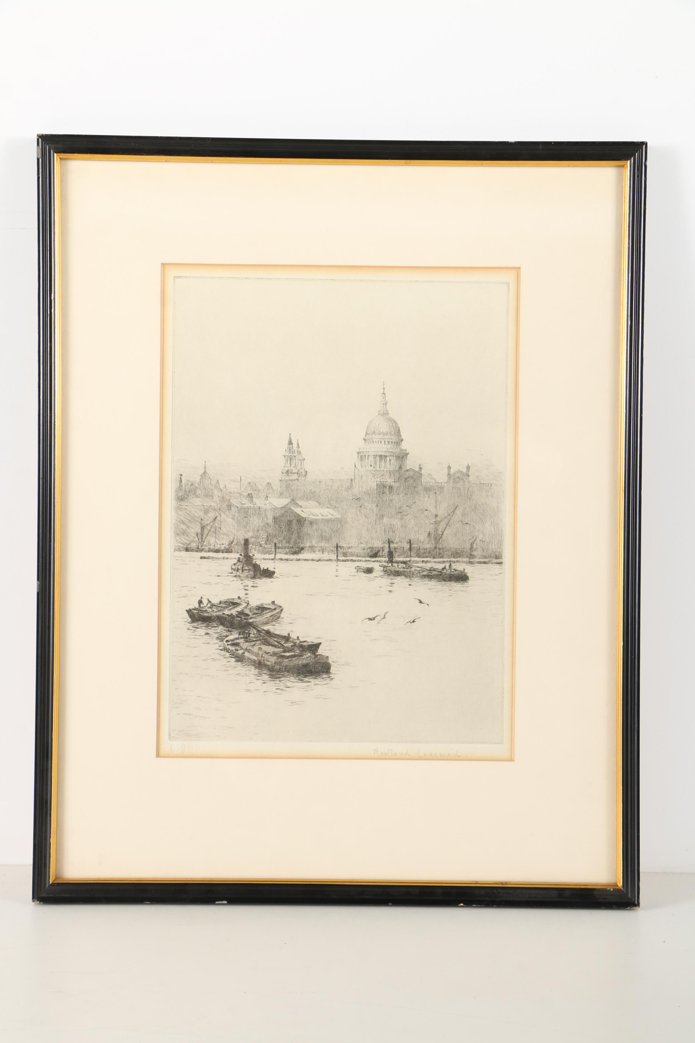 Etchings of London Featuring Rowland Langmaid