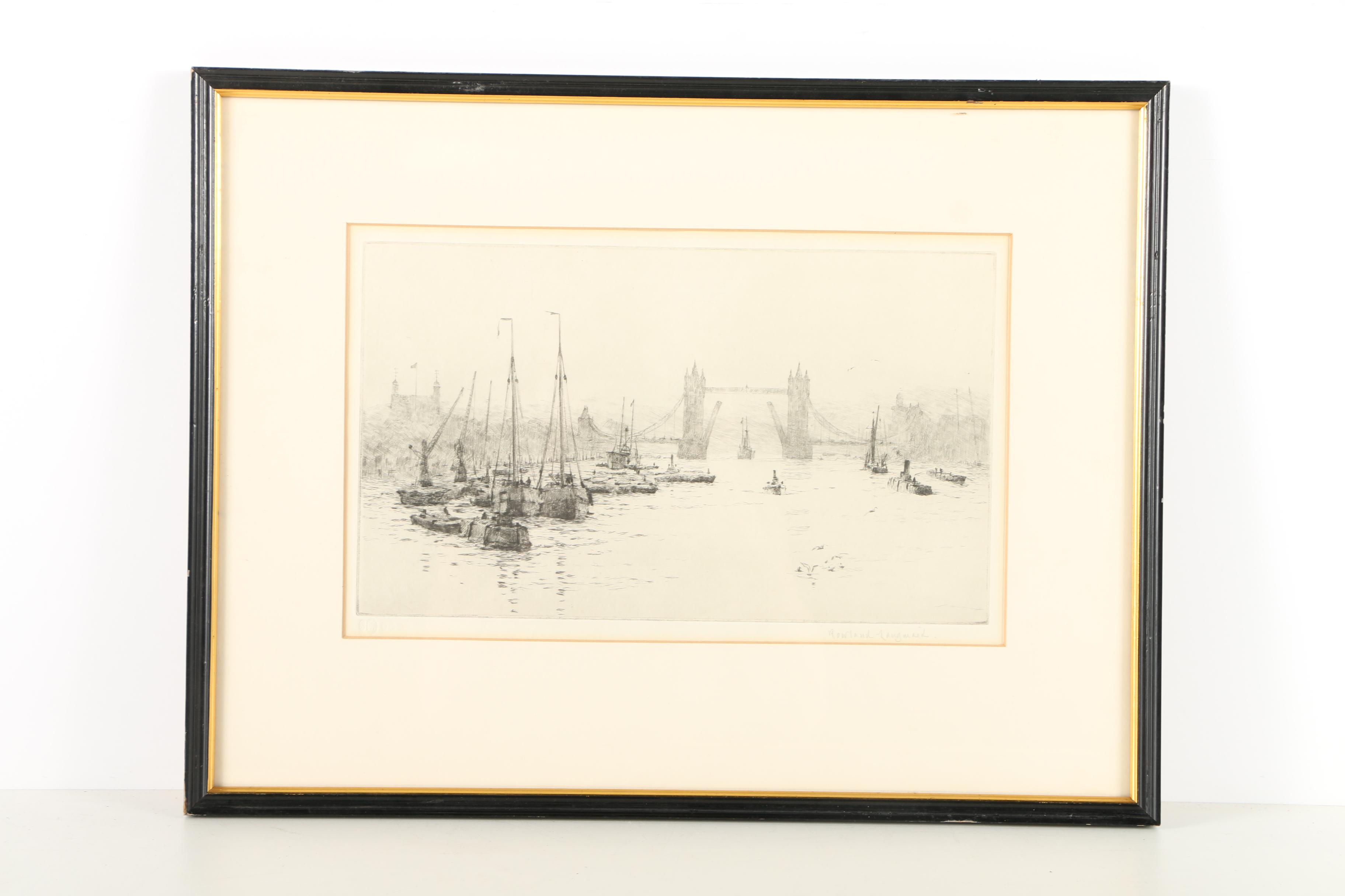 Etchings of London Featuring Rowland Langmaid