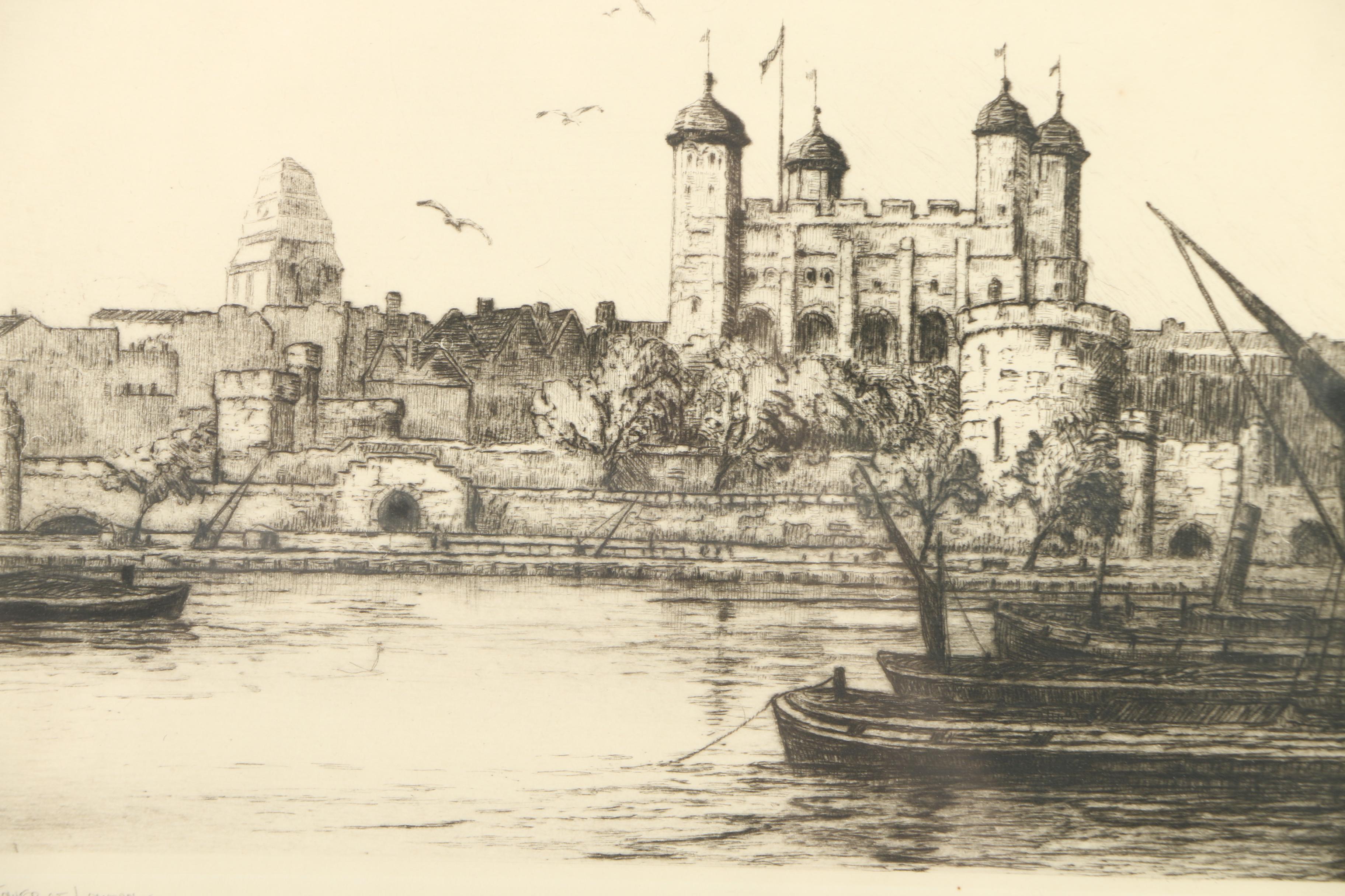 Etchings of London Featuring Rowland Langmaid