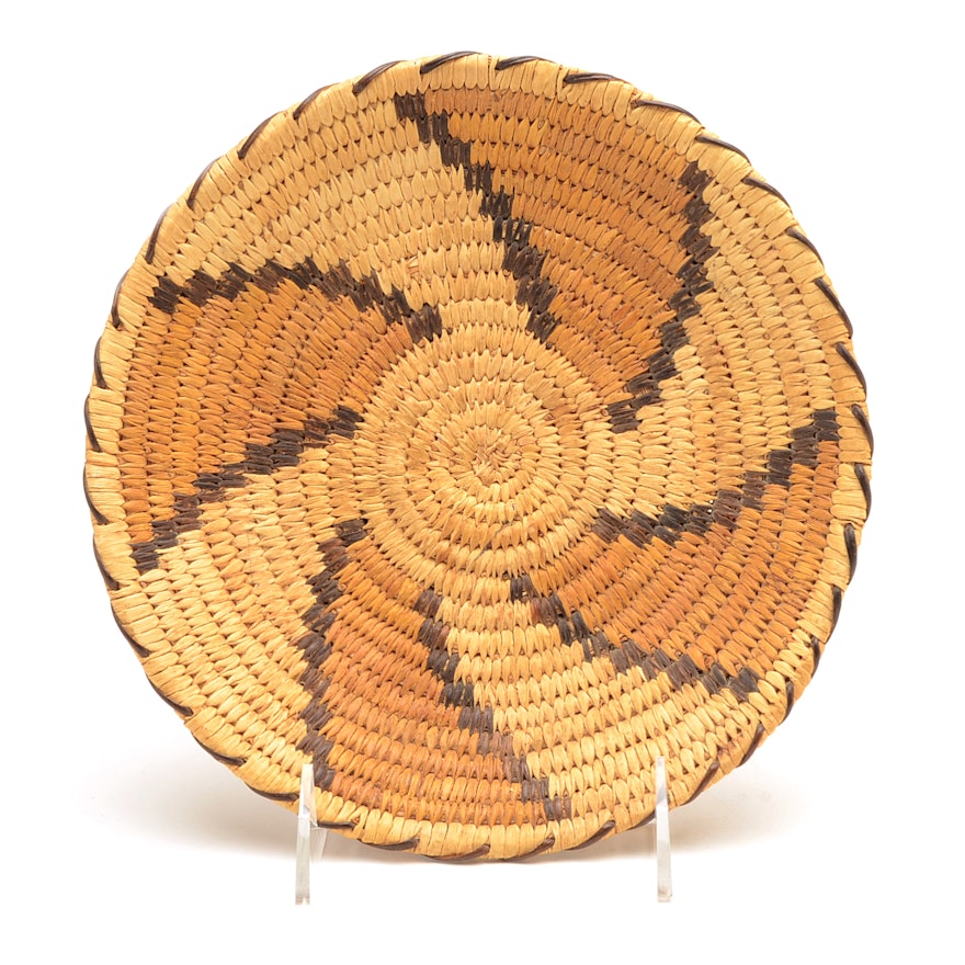 Native American Style Flat Basket