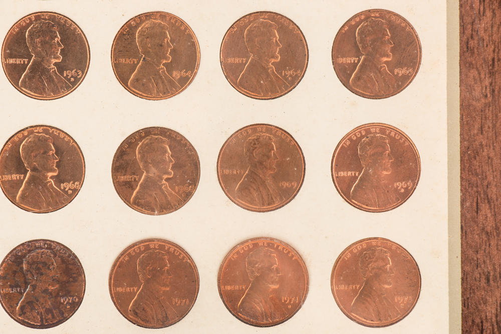 Pair of Framed Lincoln Memorial Cents