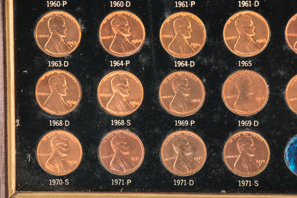 Pair of Framed Lincoln Memorial Cents