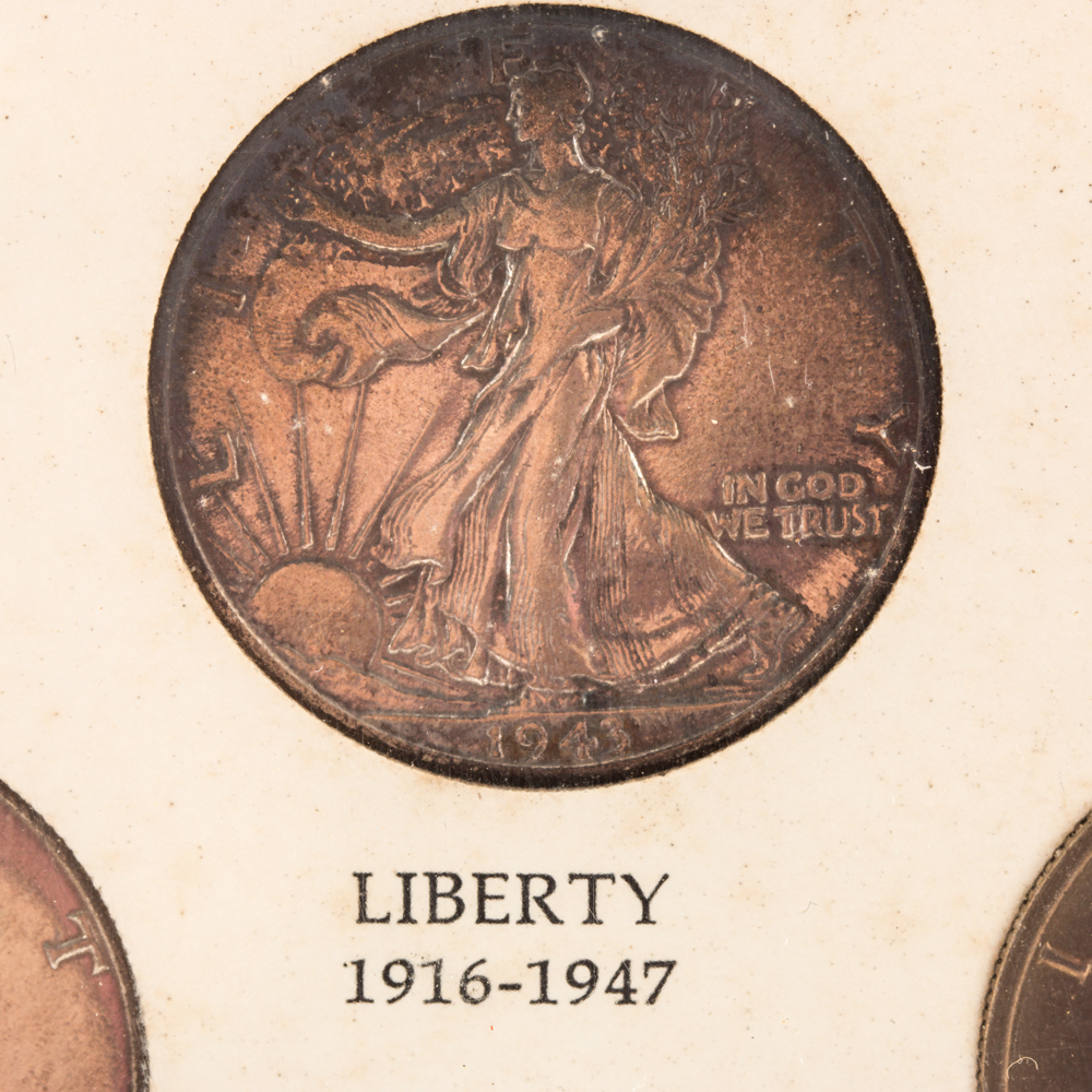 Framed United States Coins of the 20th Century