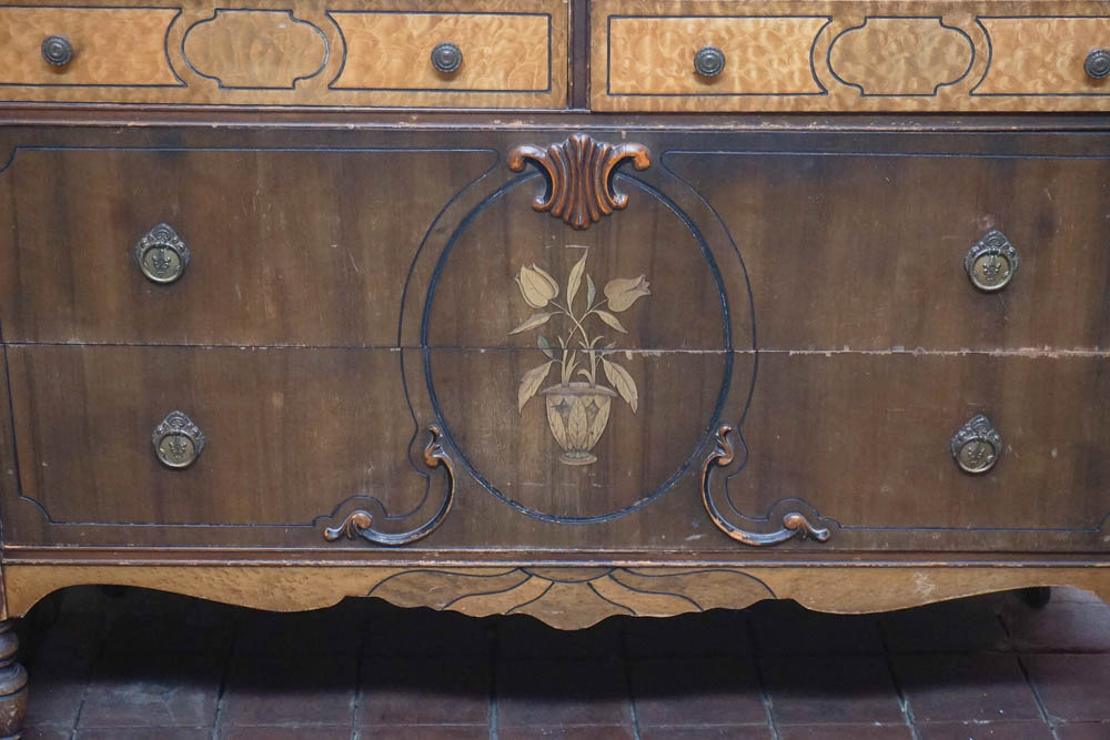 Antique Art Nouveau Vanity Dresser