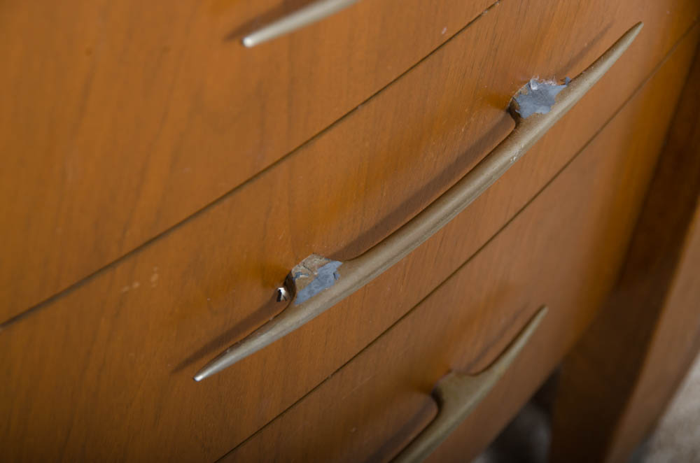 Mid Century Modern Dresser and Two Mirrors by Sligh Furniture