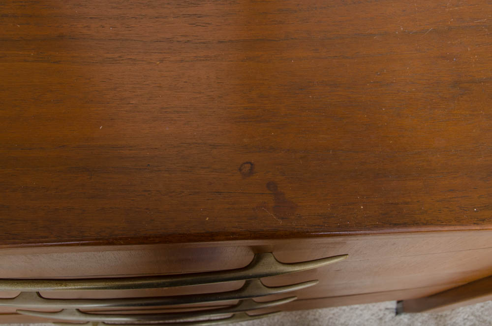 Mid Century Modern Dresser and Two Mirrors by Sligh Furniture