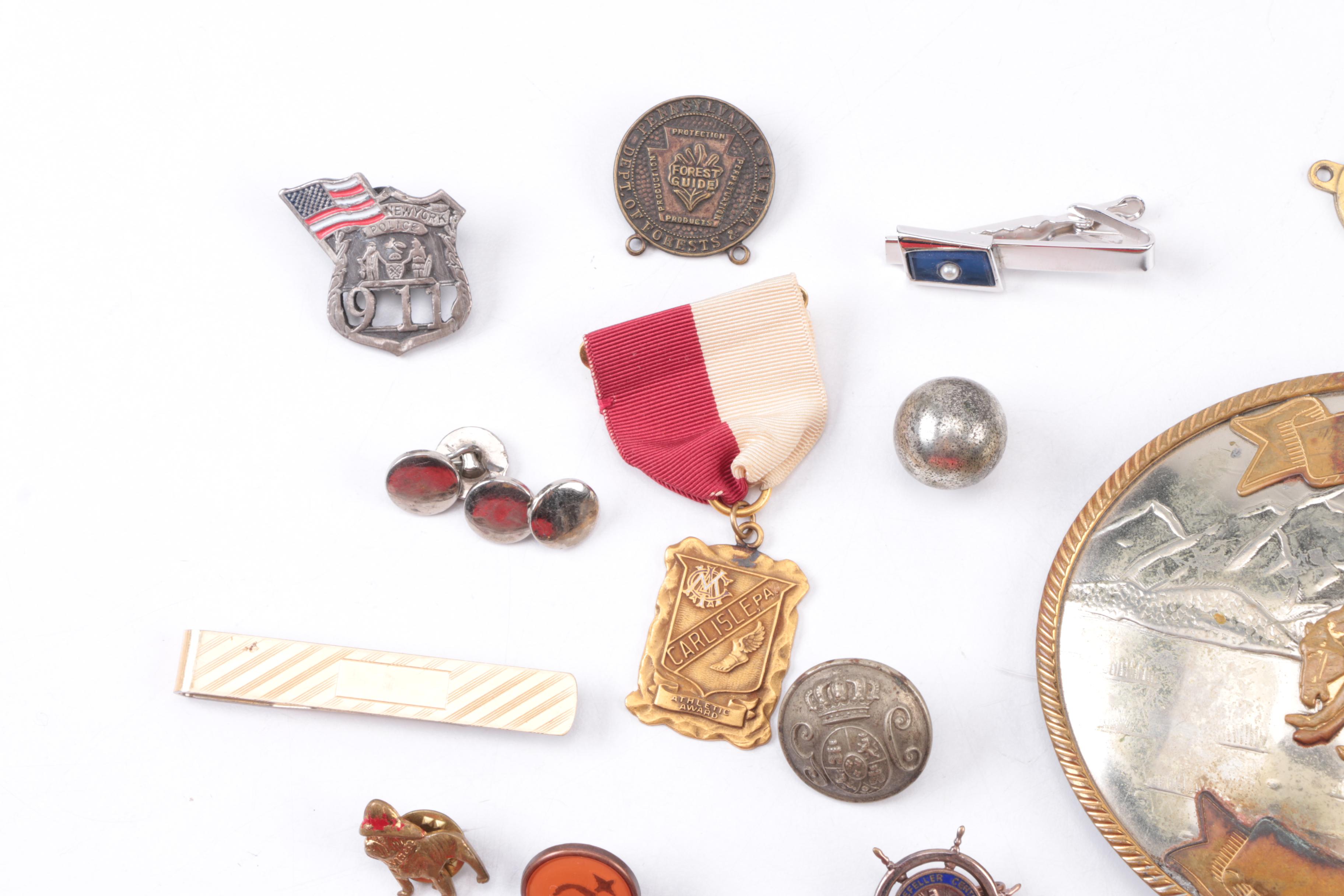 Assortment of Vintage Shirt Accessories and Jewelry