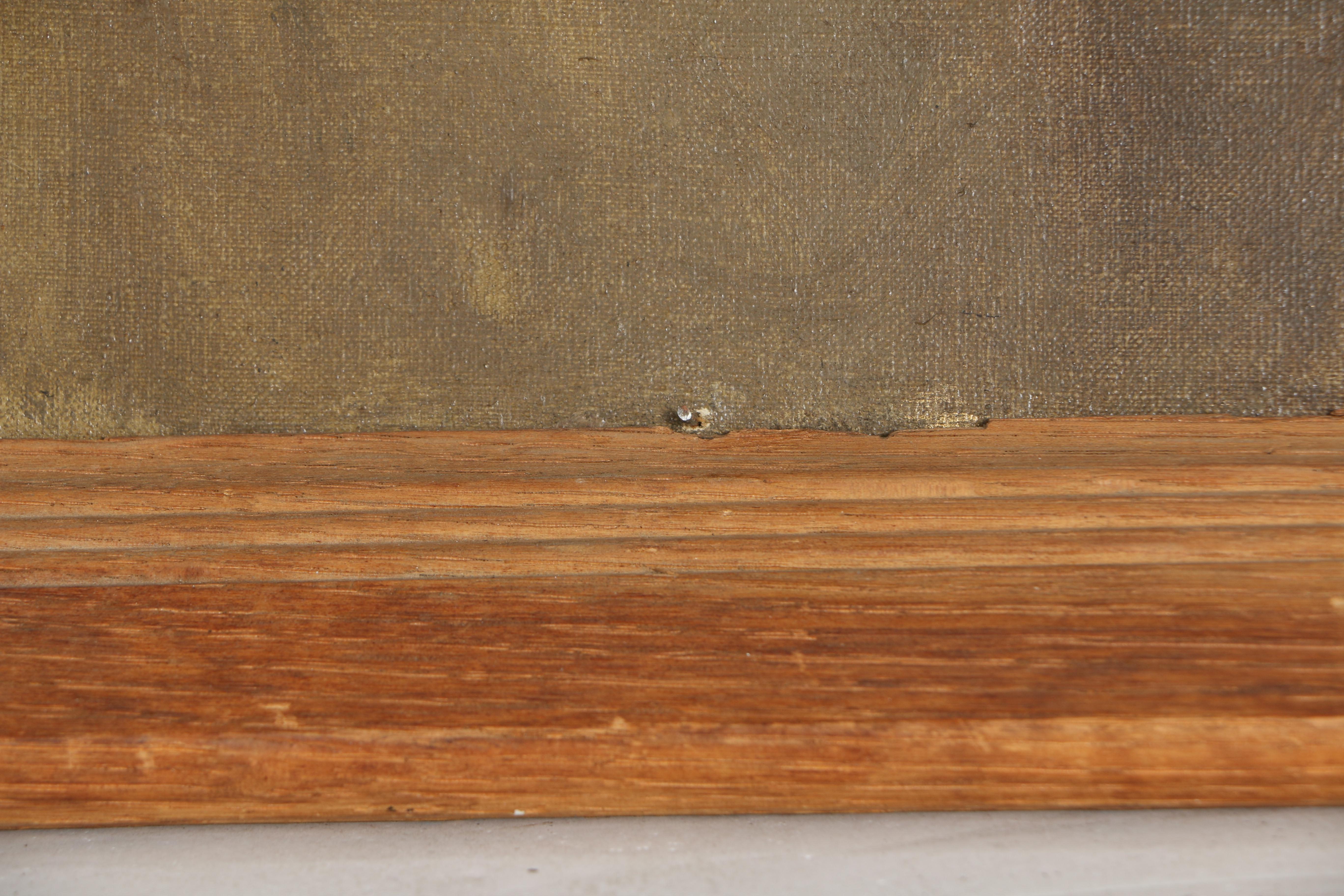 Oil on Canvas Portrait Painting of Young Woman