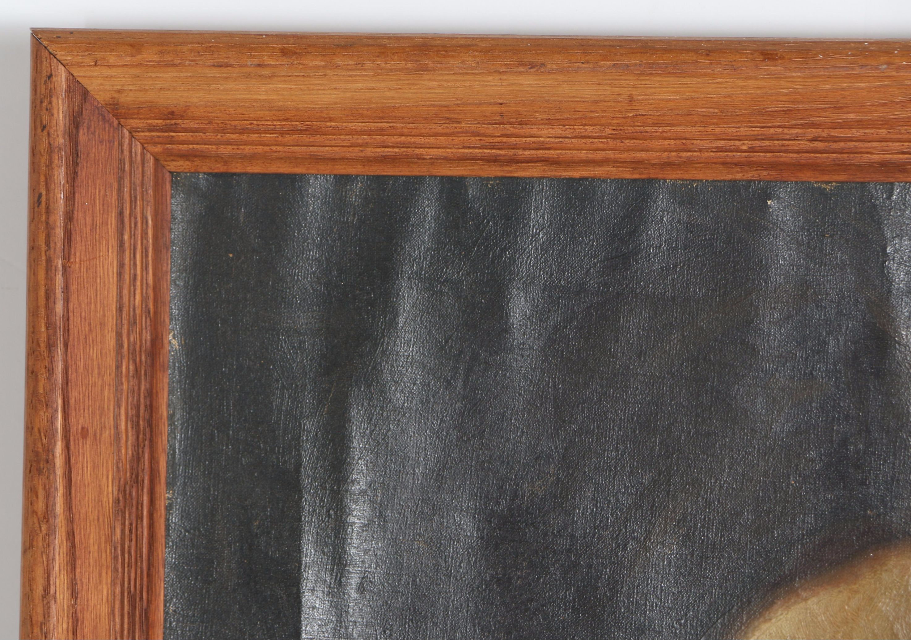 Oil on Canvas Portrait Painting of Young Woman