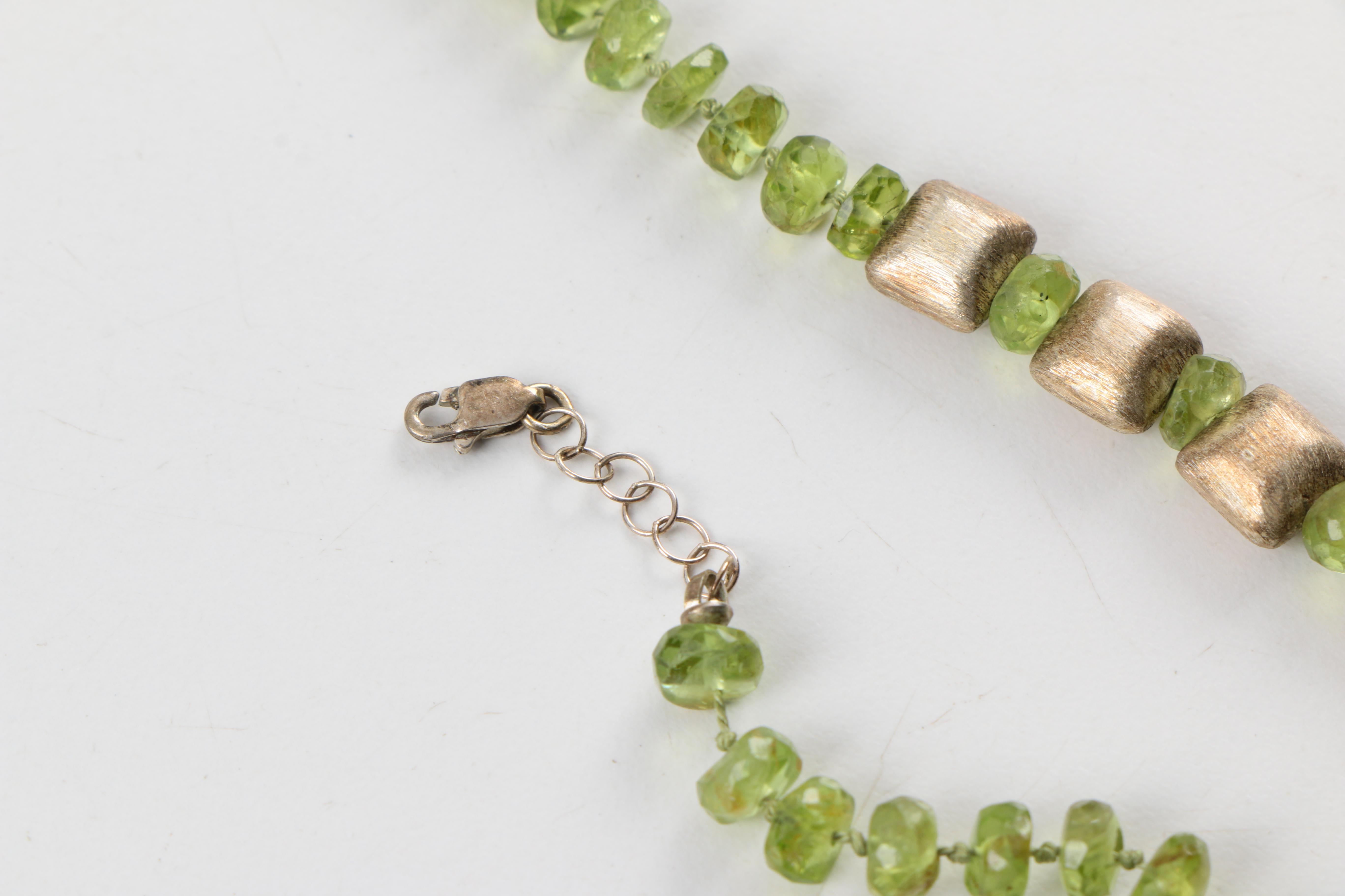 Sterling Silver Jewelry Including Pieces with Peridot