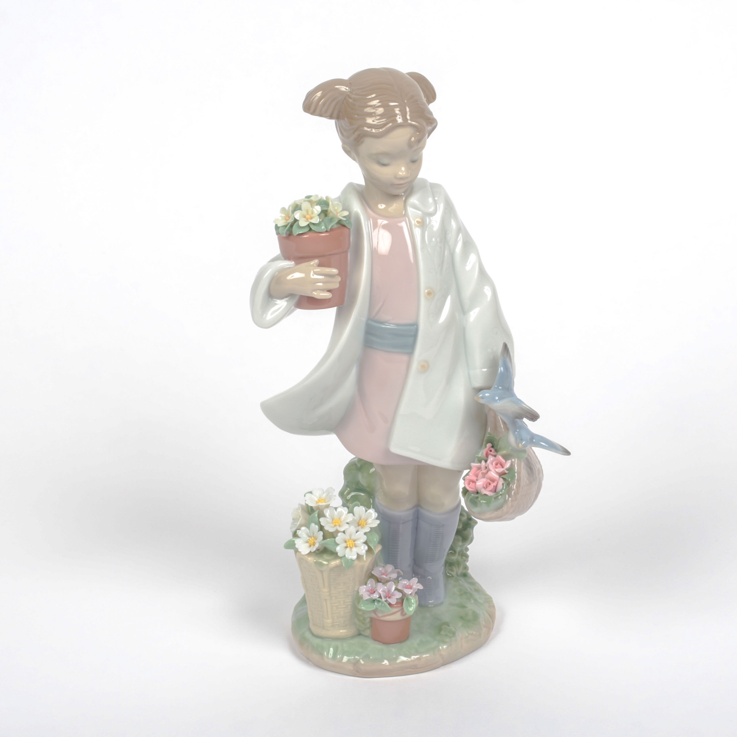 Lladro Utopia "Delicate Nature" Signed Porcelain Figurine
